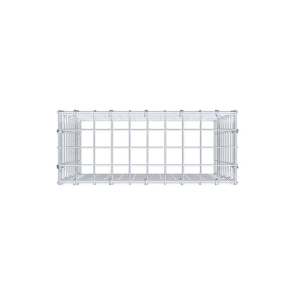 Mounted gabion type 3 50 cm x 50 cm x 20 cm (L x H x D), mesh size 5 cm x 5 cm, C-ring