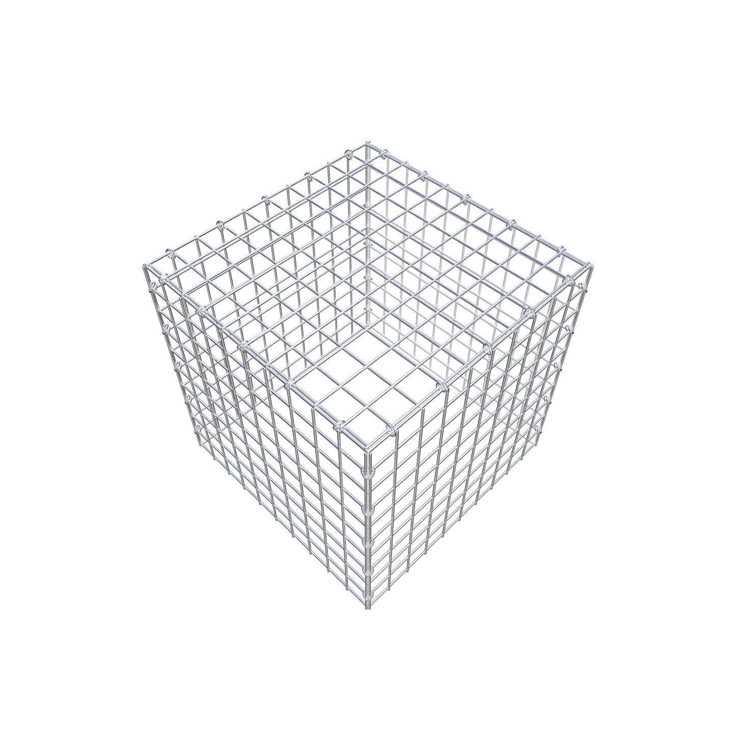 Monteret gabion type 3 50 cm x 50 cm x 50 cm (L x H x D), maskestørrelse 5 cm x 5 cm, C-ring