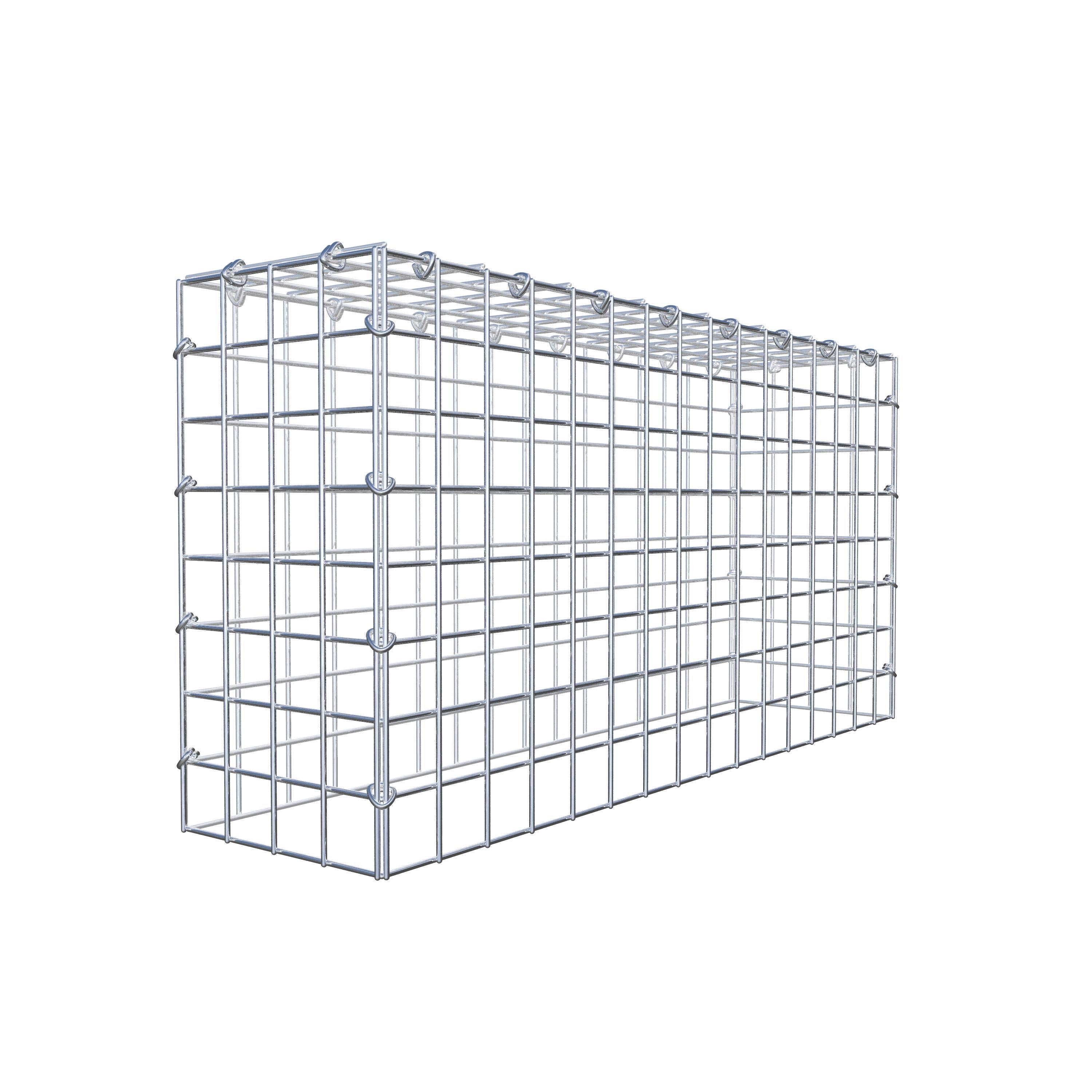 Gabion monté type 3 80 cm x 40 cm x 20 cm (L x H x P), maillage 5 cm x 5 cm, anneau en C