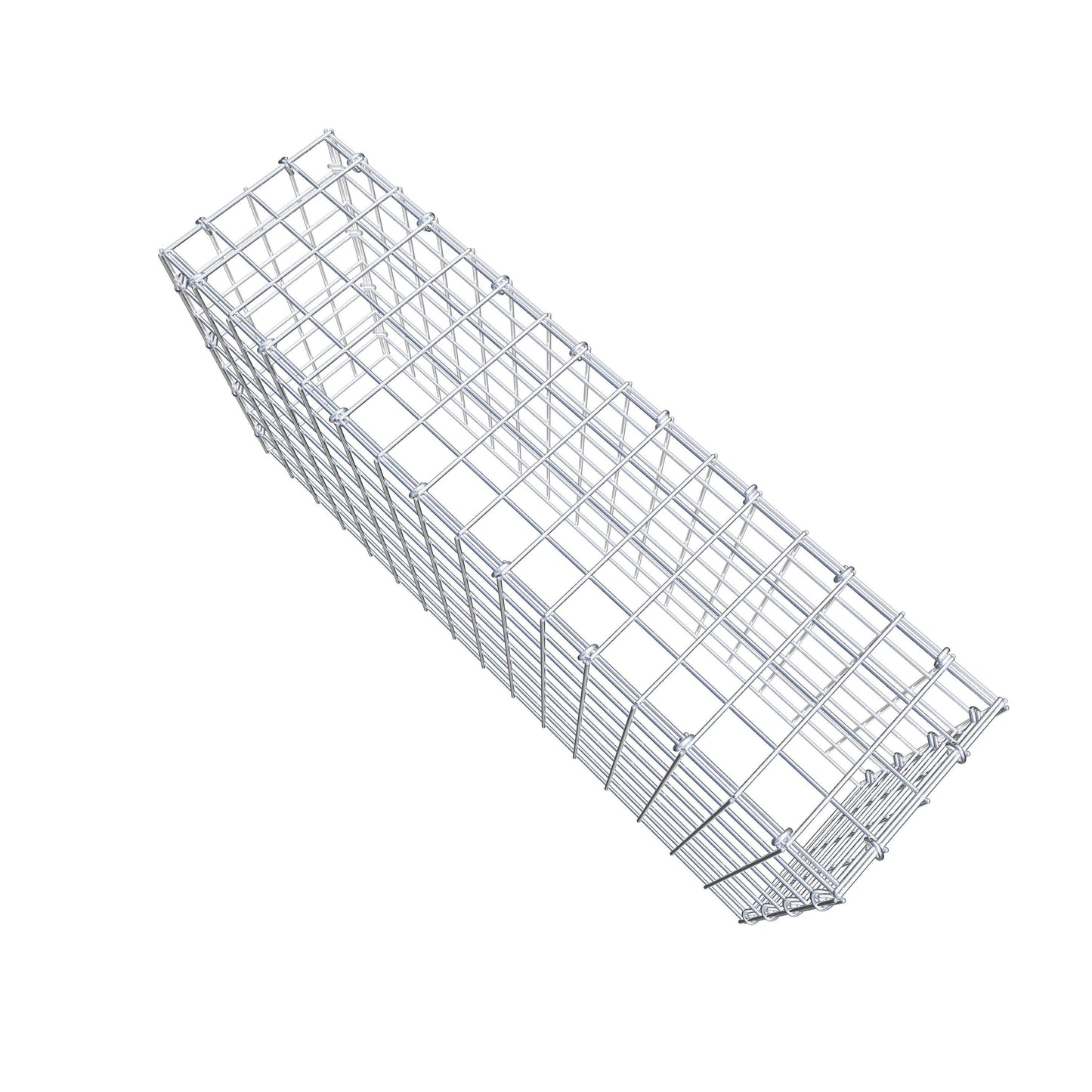 Monteret gabion type 3 80 cm x 40 cm x 20 cm (L x H x D), maskestørrelse 5 cm x 5 cm, C-ring