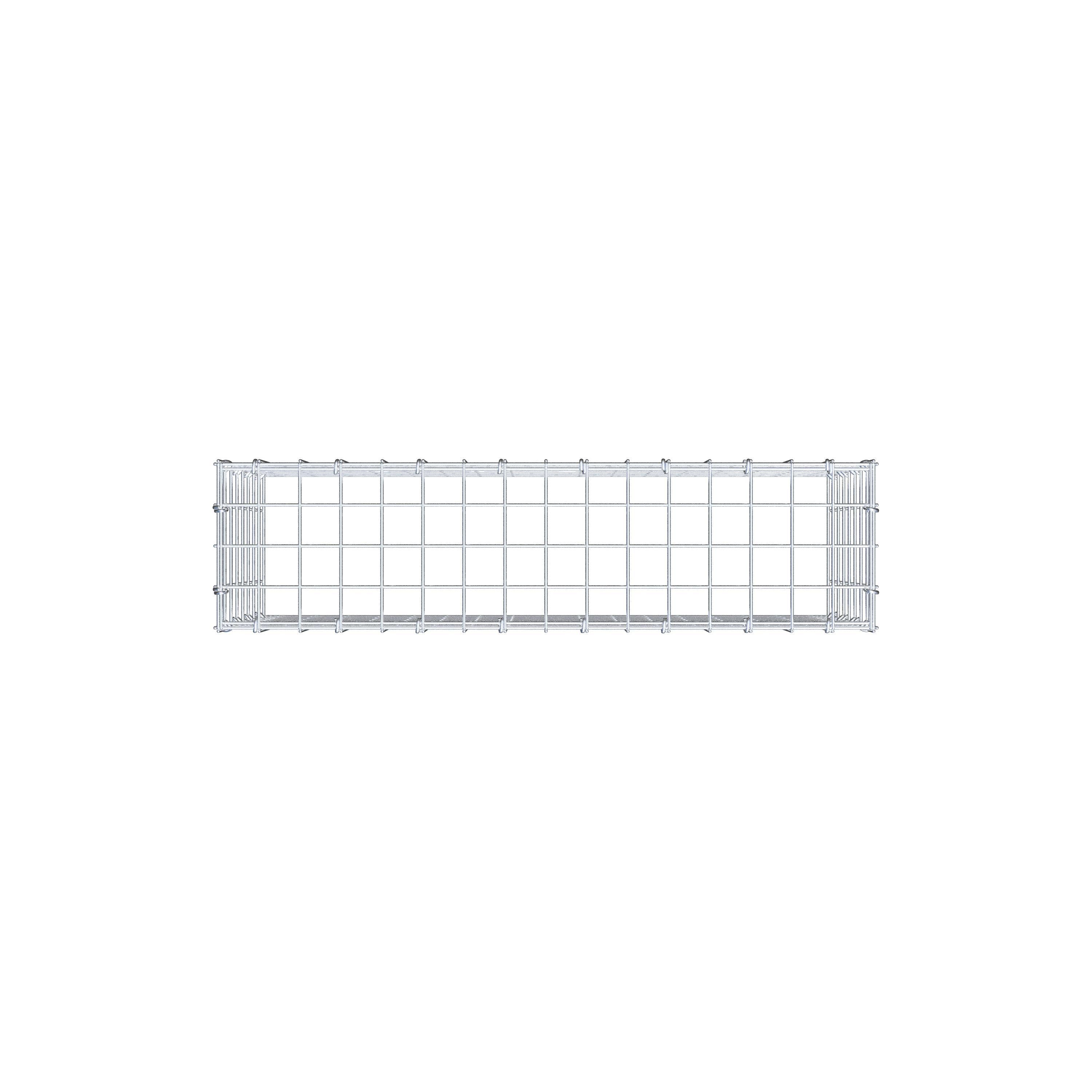 Gabion monté type 3 80 cm x 40 cm x 20 cm (L x H x P), maillage 5 cm x 5 cm, anneau en C