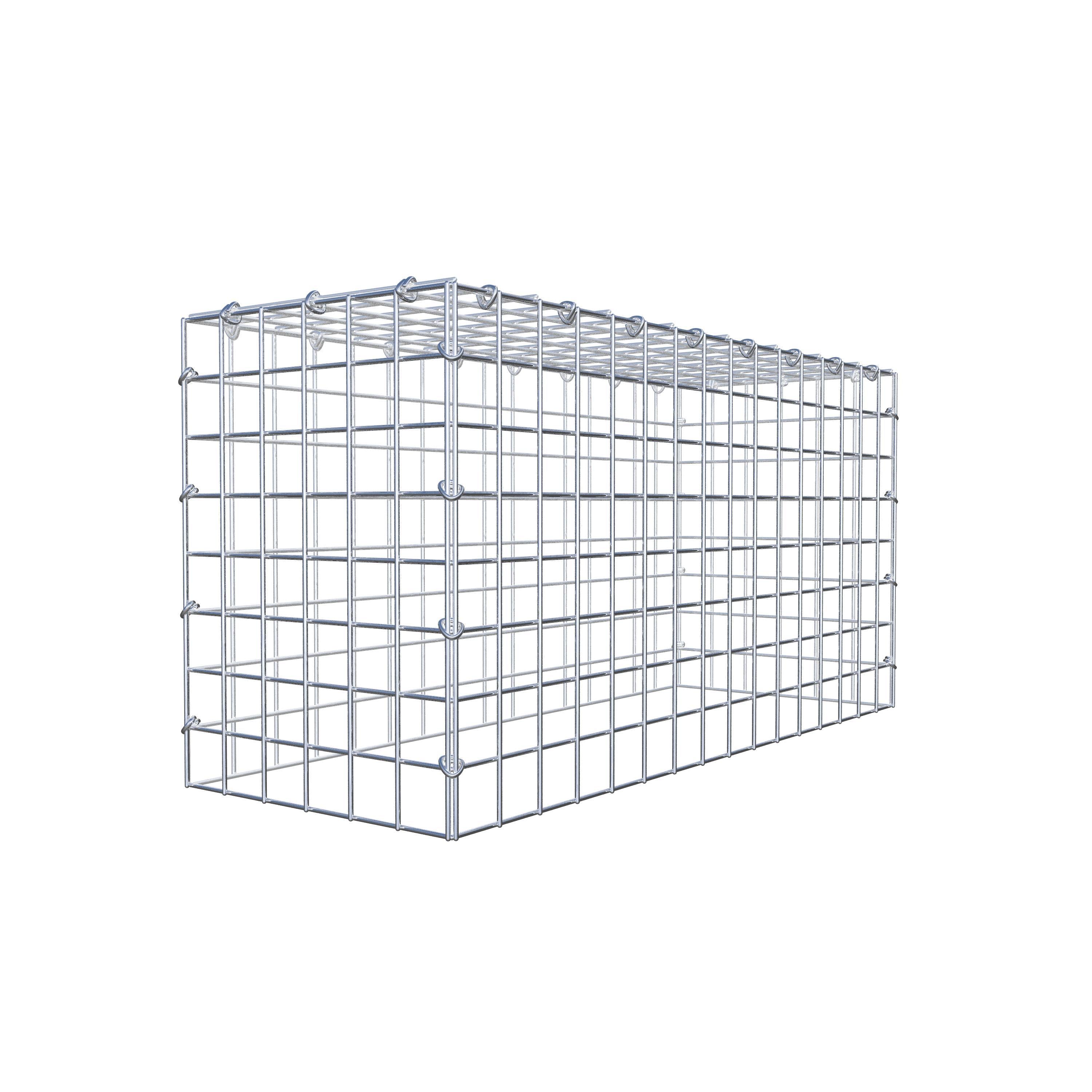 Gabion monté type 3 80 cm x 40 cm x 30 cm (L x H x P), maillage 5 cm x 5 cm, anneau en C