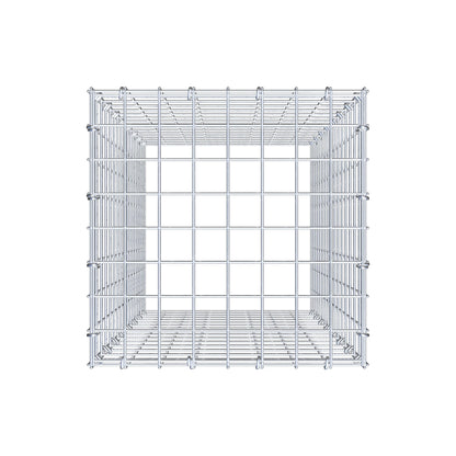 Monteret gabion type 3 80 cm x 40 cm x 40 cm (L x H x D), maskestørrelse 5 cm x 5 cm, C-ring