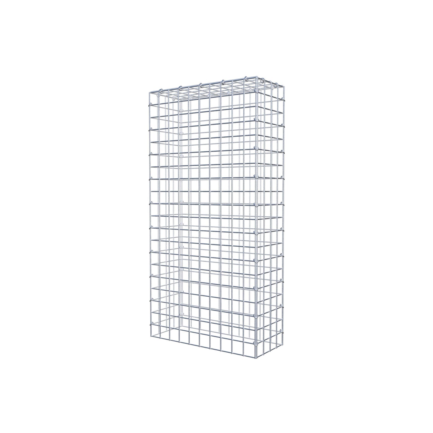 Mounted gabion type 3 100 cm x 20 cm x 50 cm (L x H x D), mesh size 5 cm x 5 cm, C-ring
