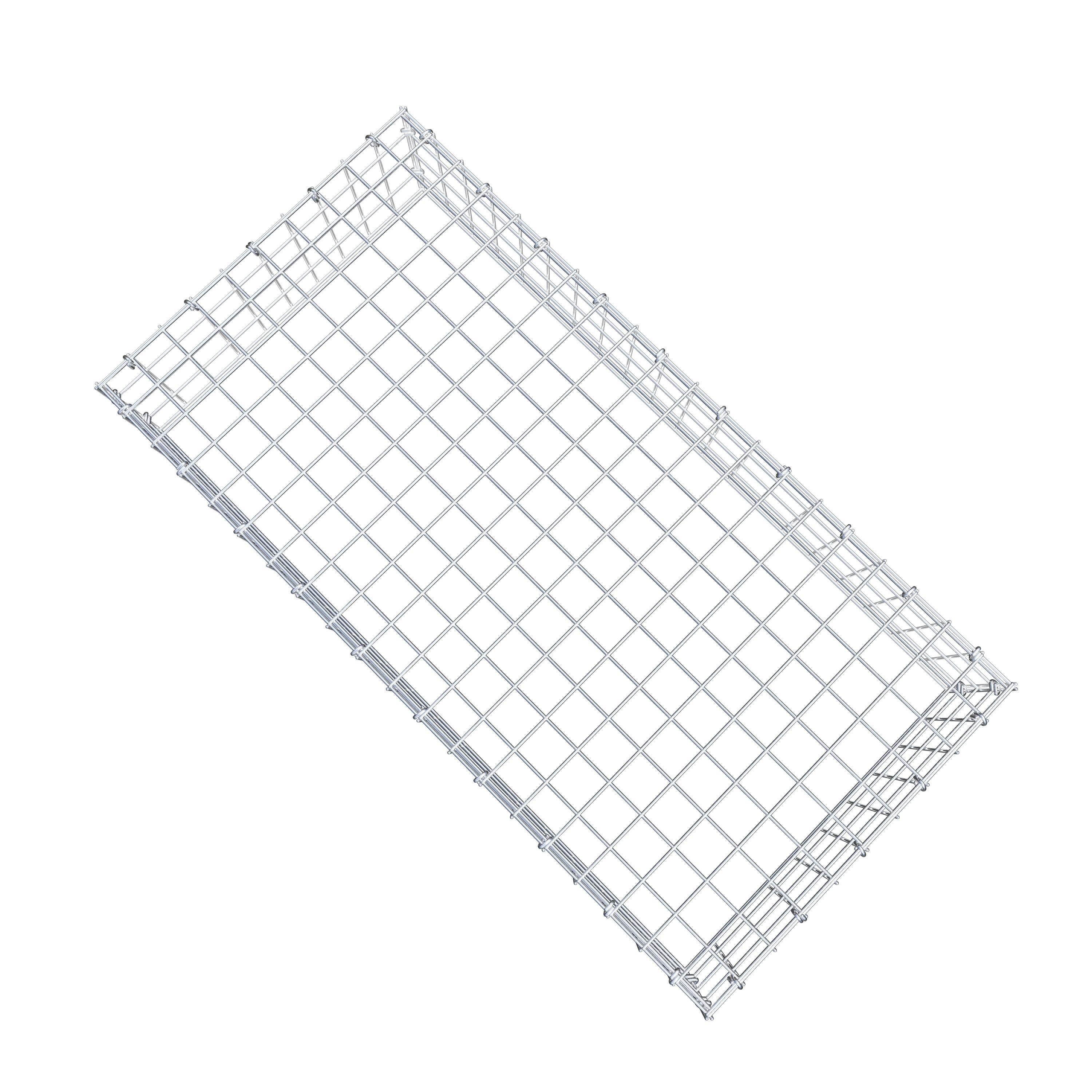 Anbaugabione Typ 3 100 cm x 20 cm x 50 cm (L x H x T), Maschenweite 5 cm x 5 cm, C-Ring