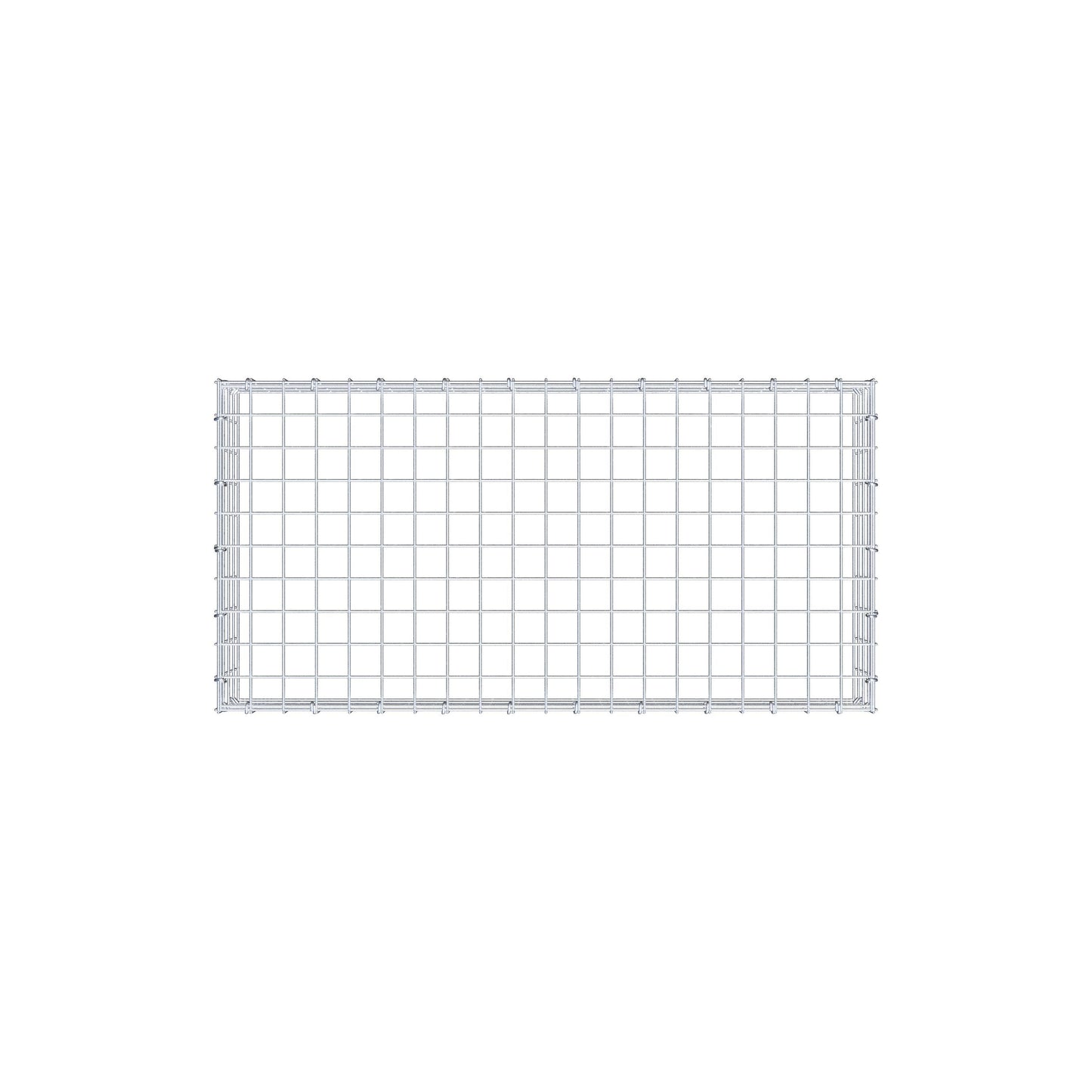 Mounted gabion type 3 100 cm x 20 cm x 50 cm (L x H x D), mesh size 5 cm x 5 cm, C-ring