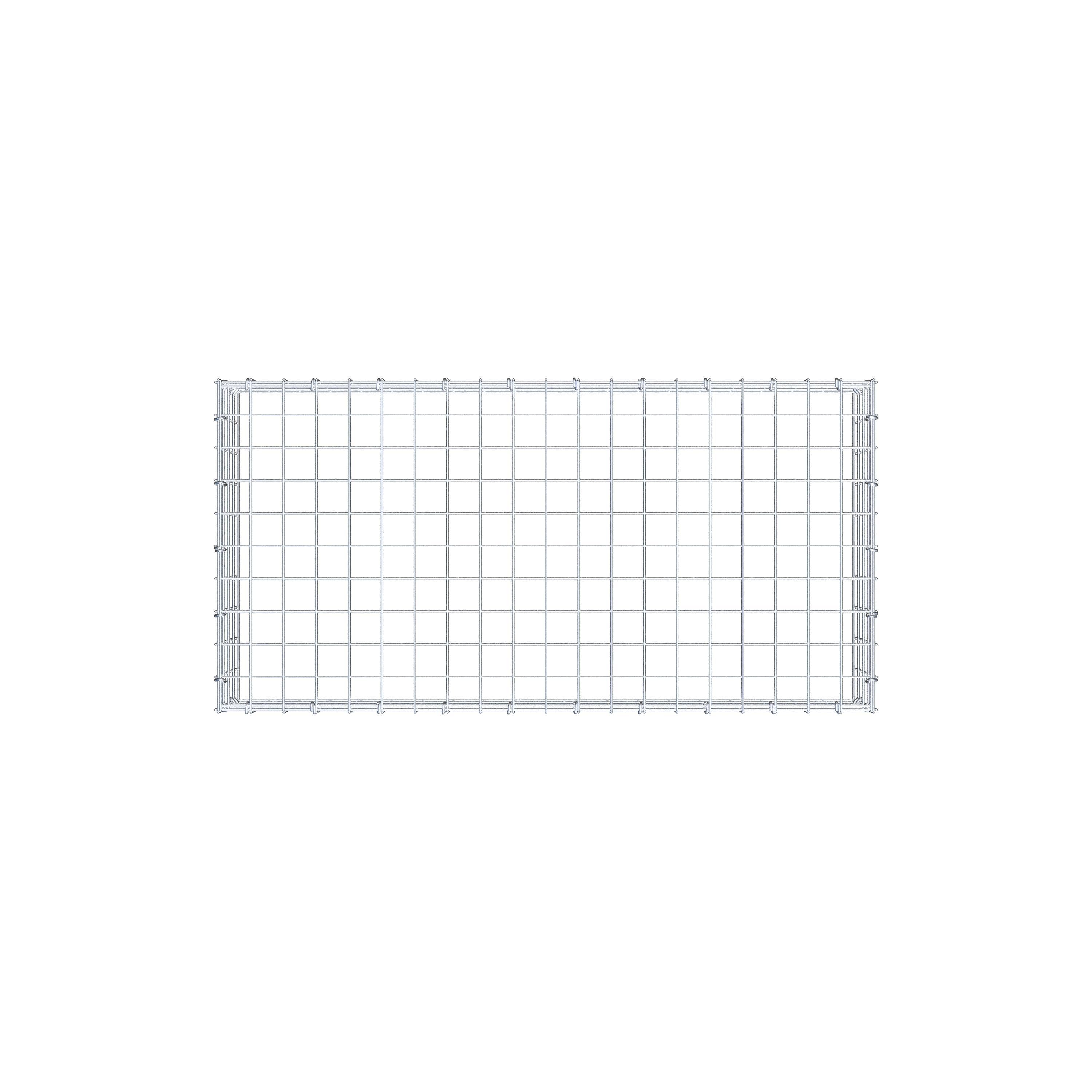 Anbaugabione Typ 3 100 cm x 20 cm x 50 cm (L x H x T), Maschenweite 5 cm x 5 cm, C-Ring