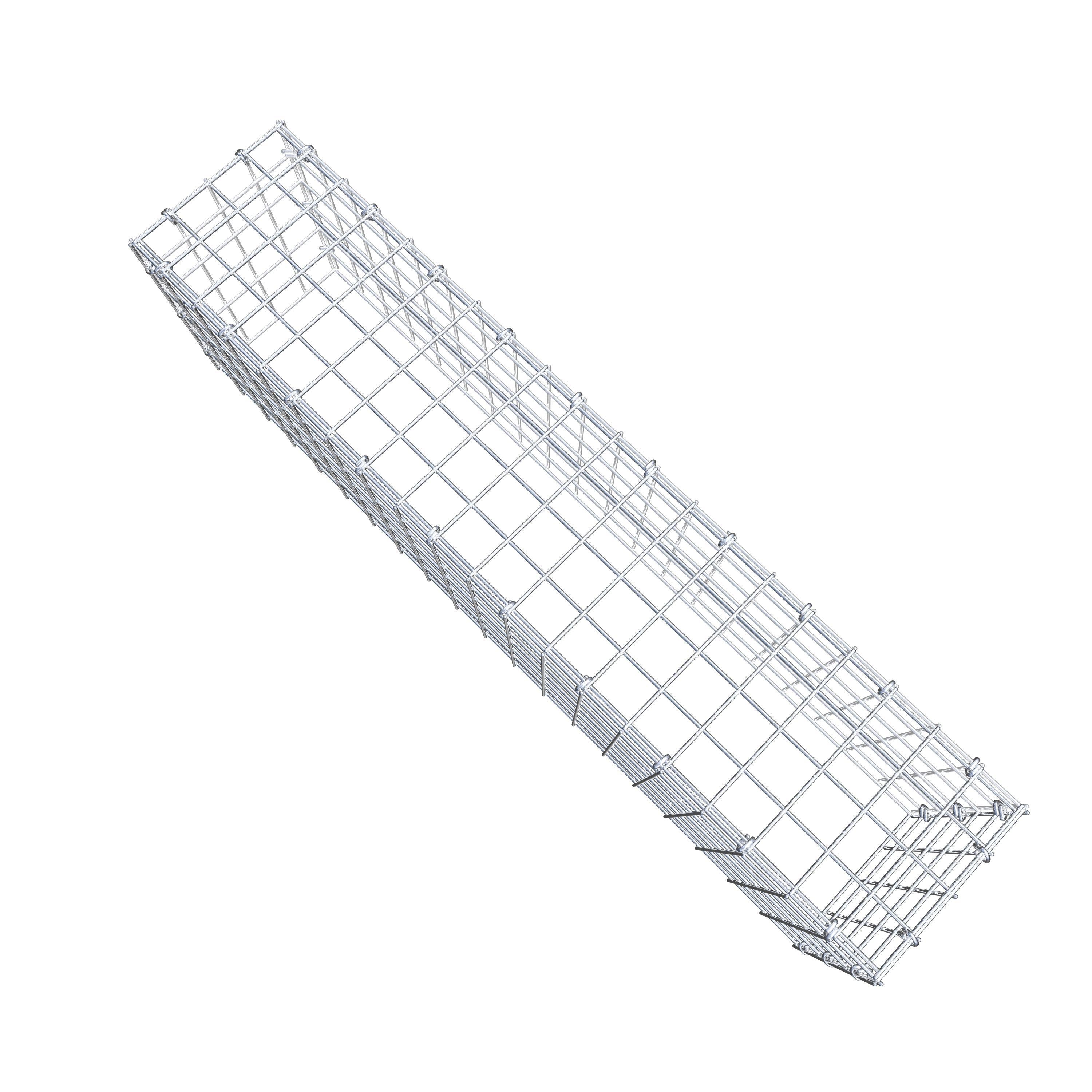 Anbaugabione Typ 3 100 cm x 30 cm x 20 cm (L x H x T), Maschenweite 5 cm x 5 cm, C-Ring