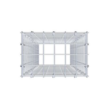 Add-on schanskorf type 3 100 cm x 30 cm x 20 cm (L x H x D), maaswijdte 5 cm x 5 cm, C-ring
