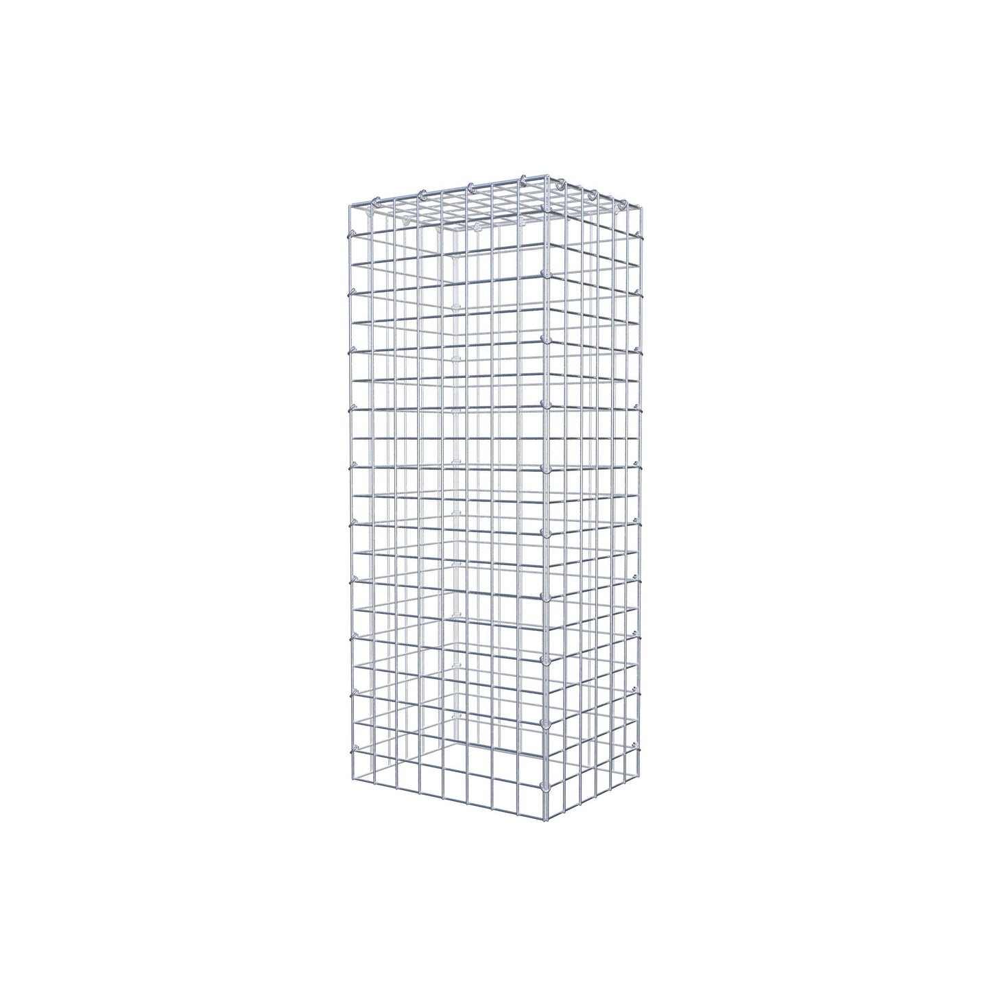 Monteret gabion type 3 100 cm x 30 cm x 40 cm (L x H x D), maskestørrelse 5 cm x 5 cm, C-ring