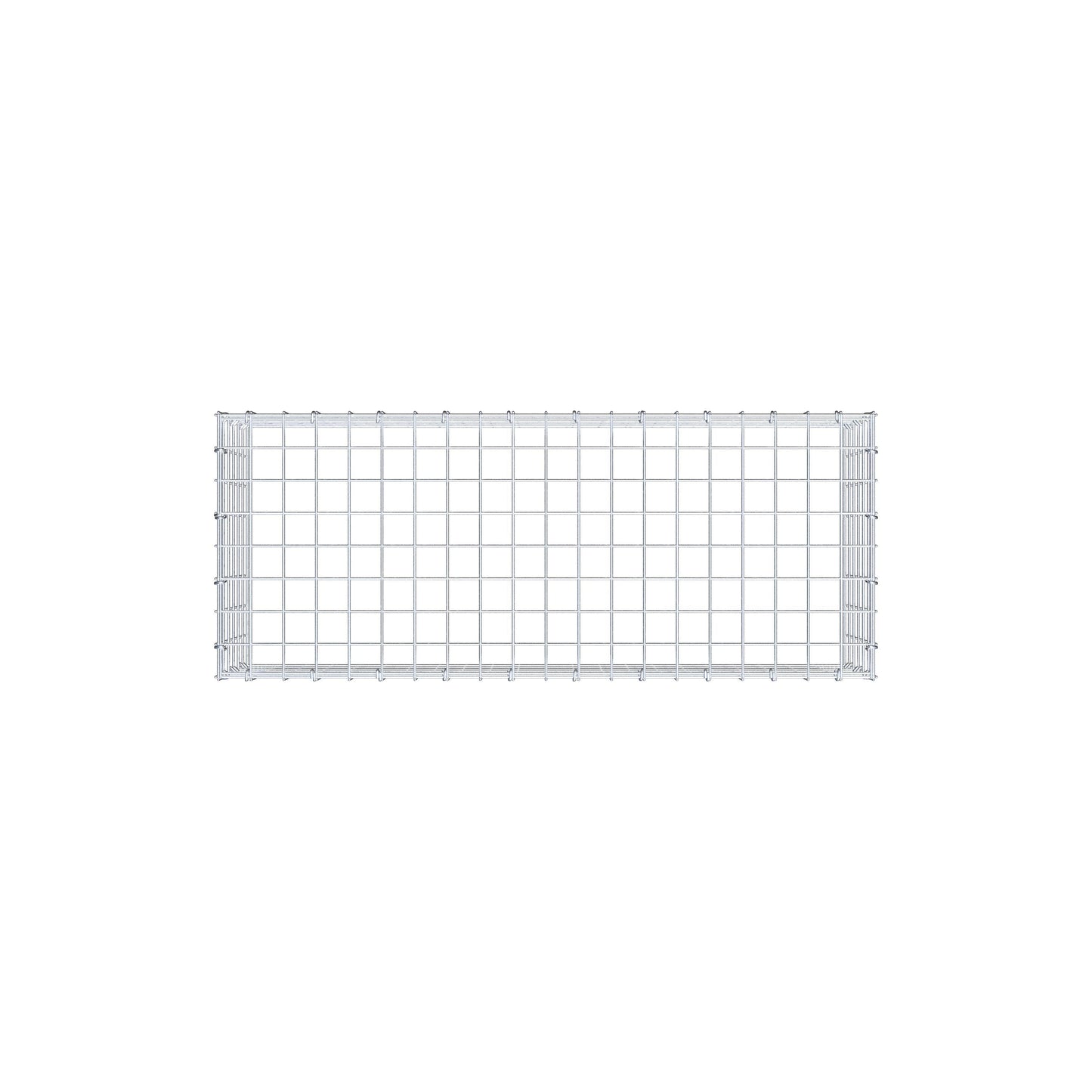 Monteret gabion type 3 100 cm x 30 cm x 40 cm (L x H x D), maskestørrelse 5 cm x 5 cm, C-ring