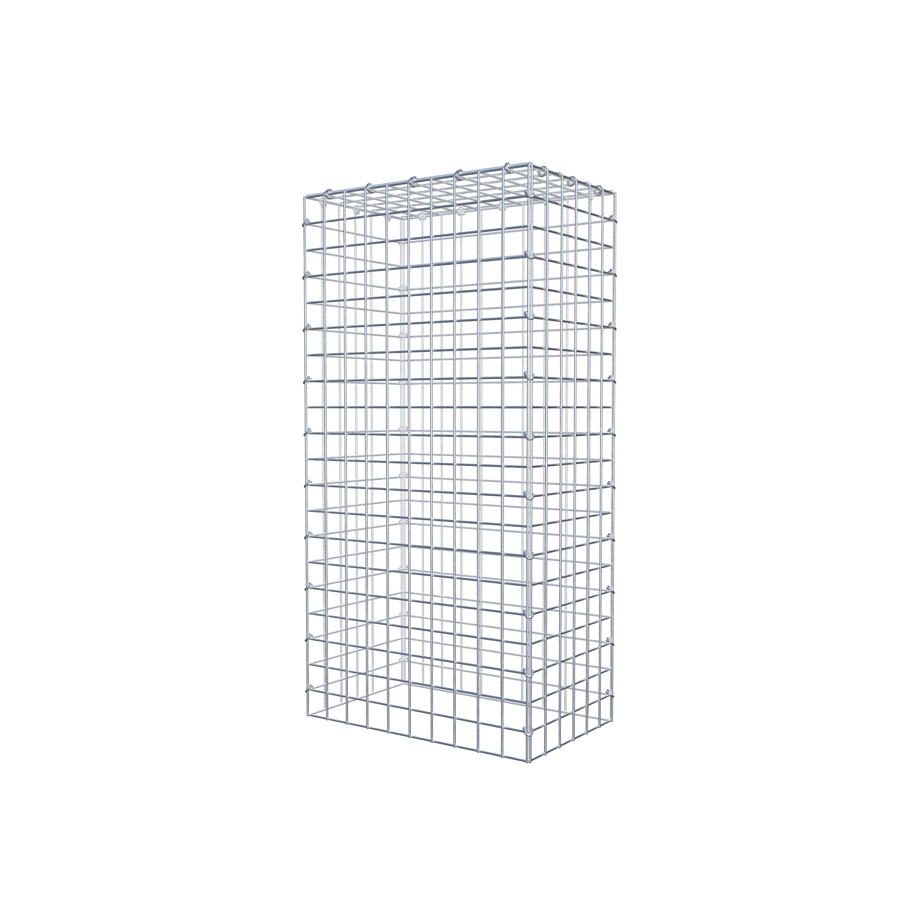 Gabion monté type 3 100 cm x 30 cm x 50 cm (L x H x P), maillage 5 cm x 5 cm, anneau en C