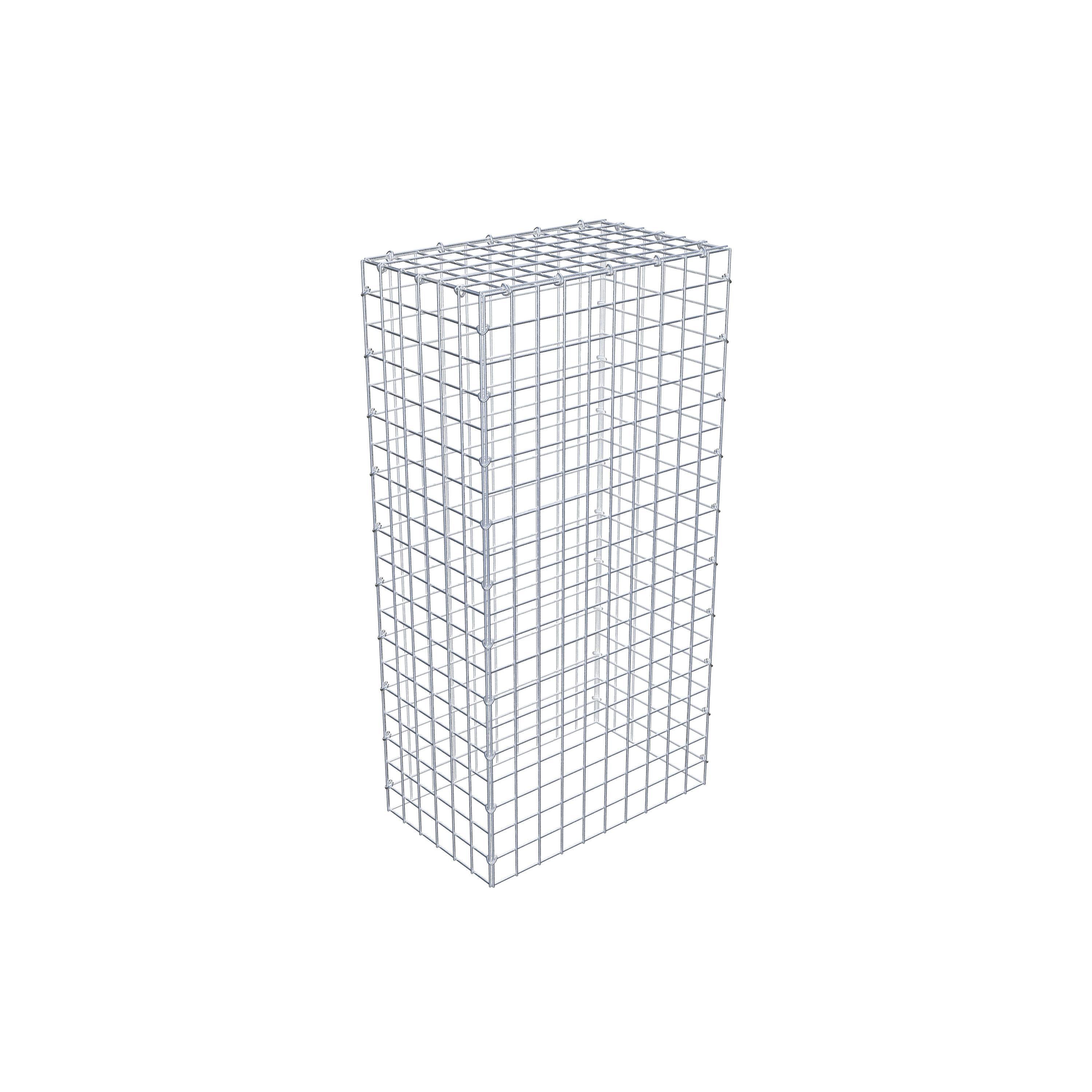 Gabion monté type 3 100 cm x 30 cm x 50 cm (L x H x P), maillage 5 cm x 5 cm, anneau en C