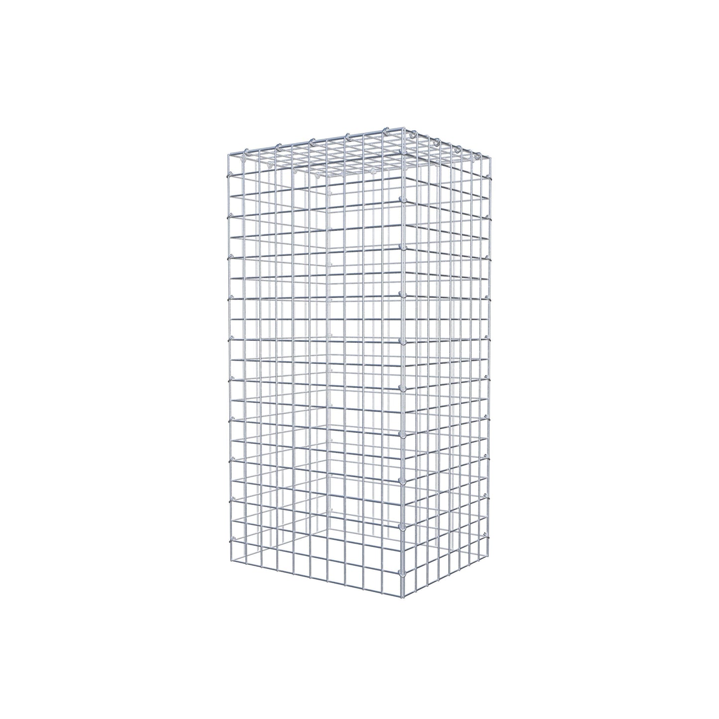 Mounted gabion type 3 100 cm x 40 cm x 50 cm (L x H x D), mesh size 5 cm x 5 cm, C-ring