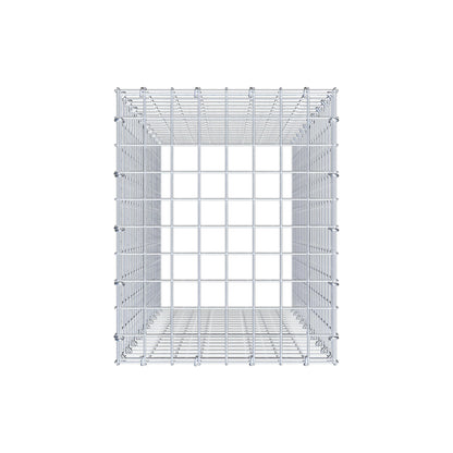 Mounted gabion type 3 100 cm x 40 cm x 50 cm (L x H x D), mesh size 5 cm x 5 cm, C-ring