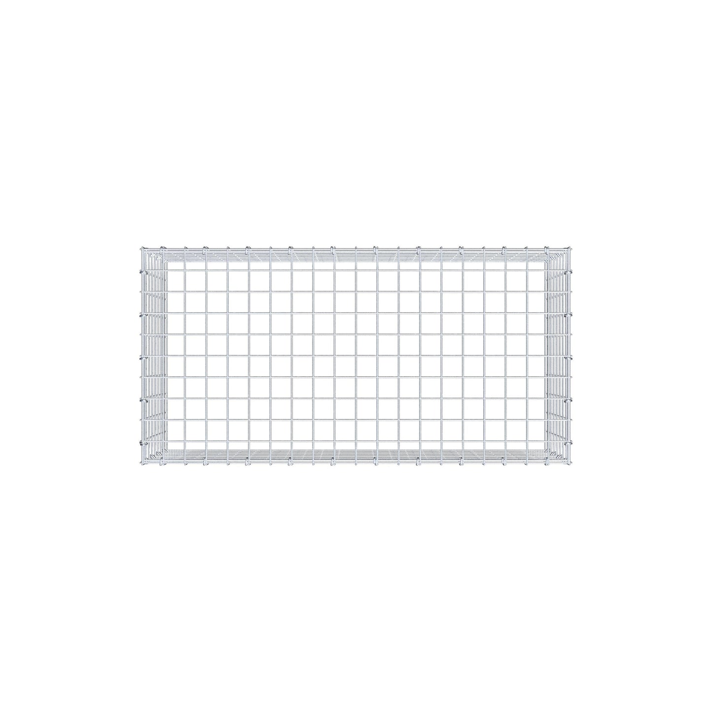 Mounted gabion type 3 100 cm x 40 cm x 50 cm (L x H x D), mesh size 5 cm x 5 cm, C-ring