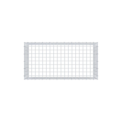 Mounted gabion type 3 100 cm x 40 cm x 50 cm (L x H x D), mesh size 5 cm x 5 cm, C-ring