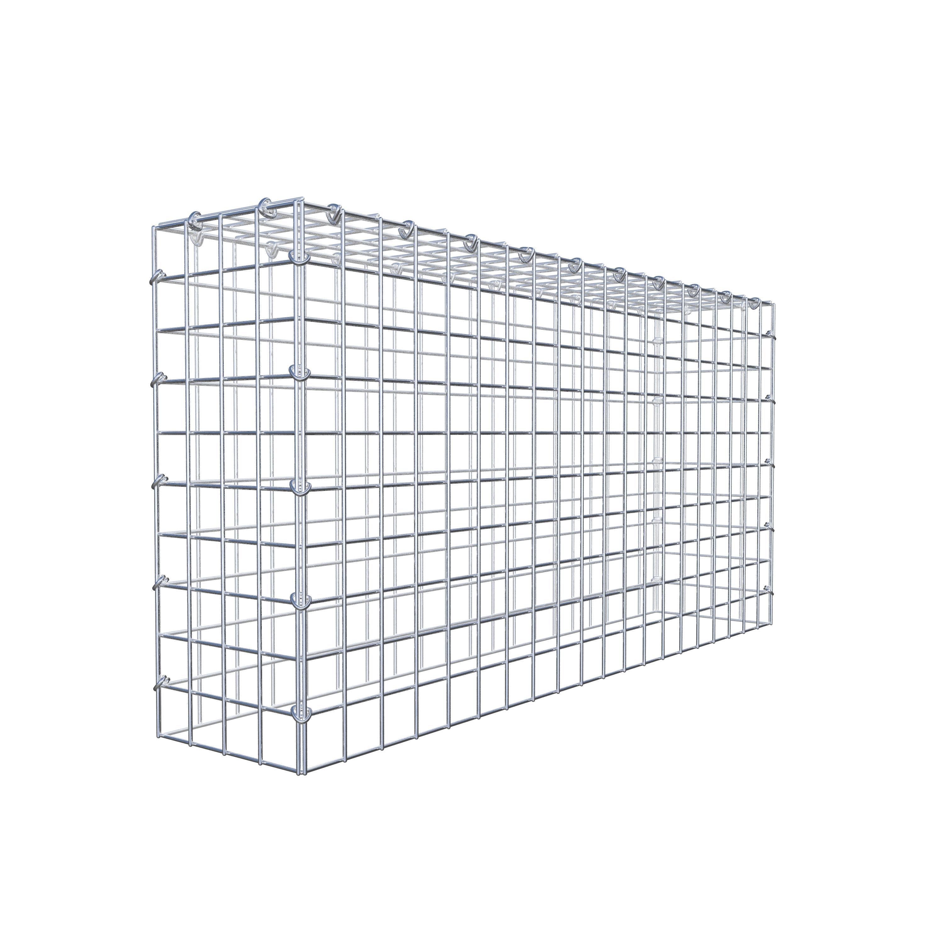 Gabion monté type 3 100 cm x 50 cm x 20 cm (L x H x P), maillage 5 cm x 5 cm, anneau en C