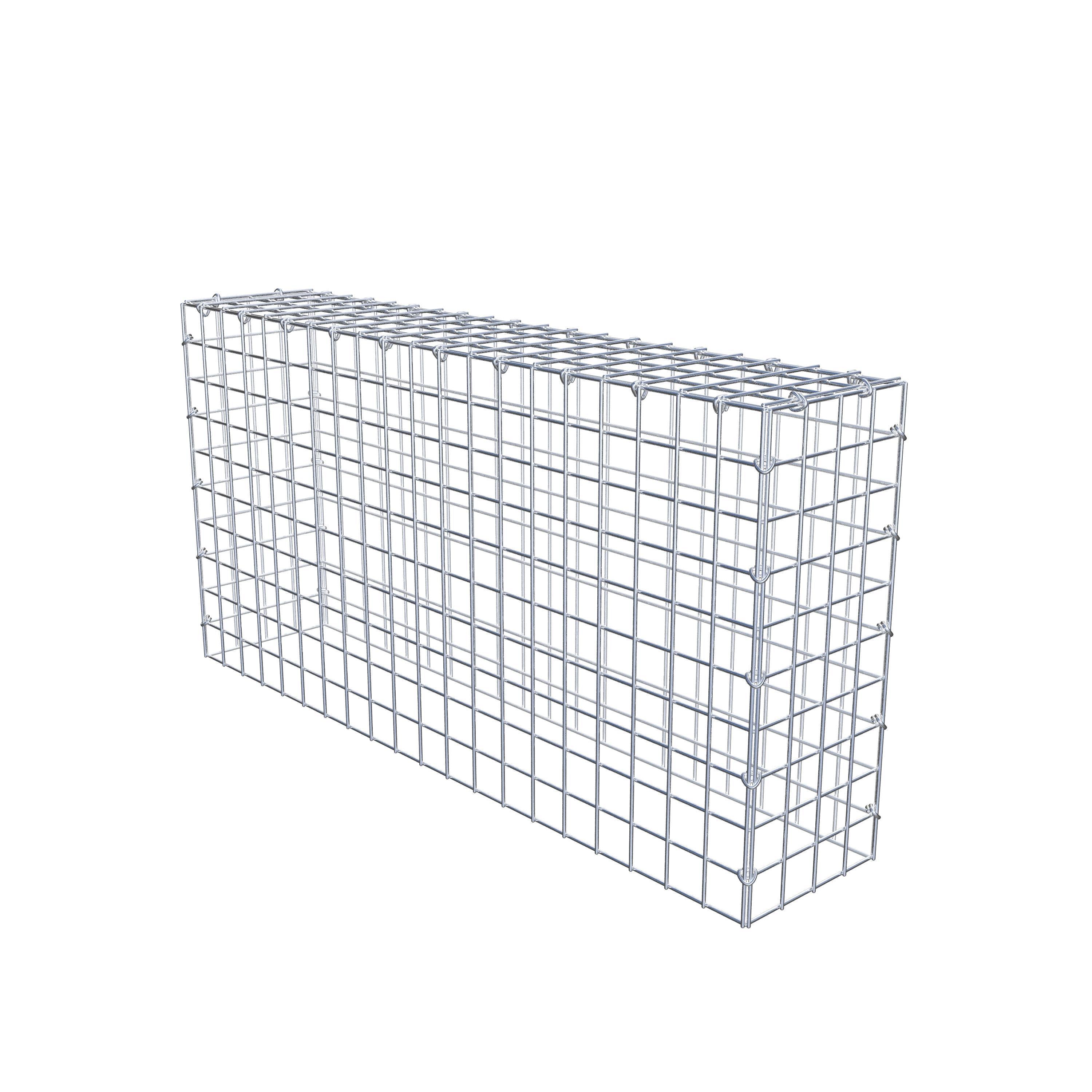 Gabion monté type 3 100 cm x 50 cm x 20 cm (L x H x P), maillage 5 cm x 5 cm, anneau en C