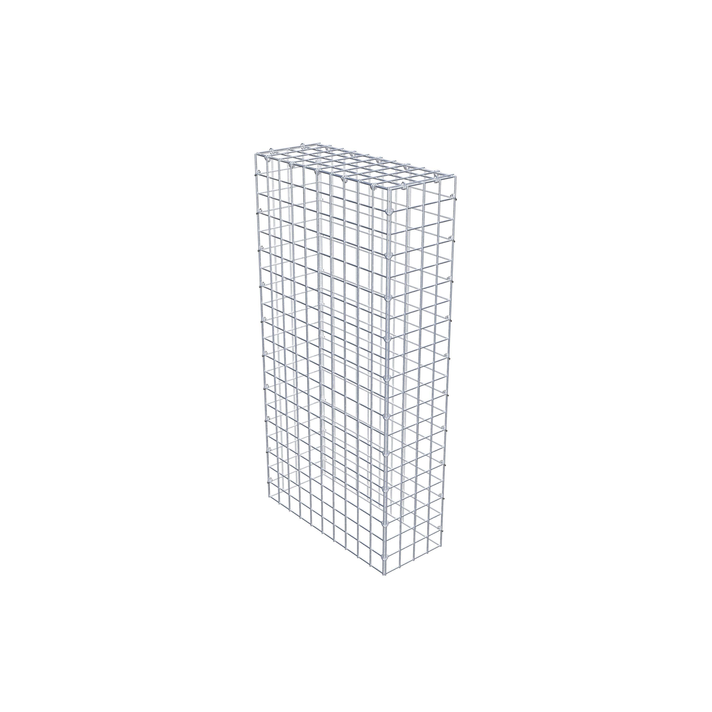 Gabion monté type 3 100 cm x 50 cm x 20 cm (L x H x P), maillage 5 cm x 5 cm, anneau en C