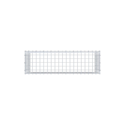 Typ 3 påbyggnadsgabion 100 cm x 50 cm x 30 cm (L x H x D), maskstorlek 5 cm x 5 cm, C-ring