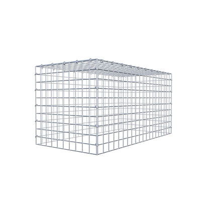 Mounted gabion type 3 100 cm x 50 cm x 50 cm (L x H x D), mesh size 5 cm x 5 cm, C-ring