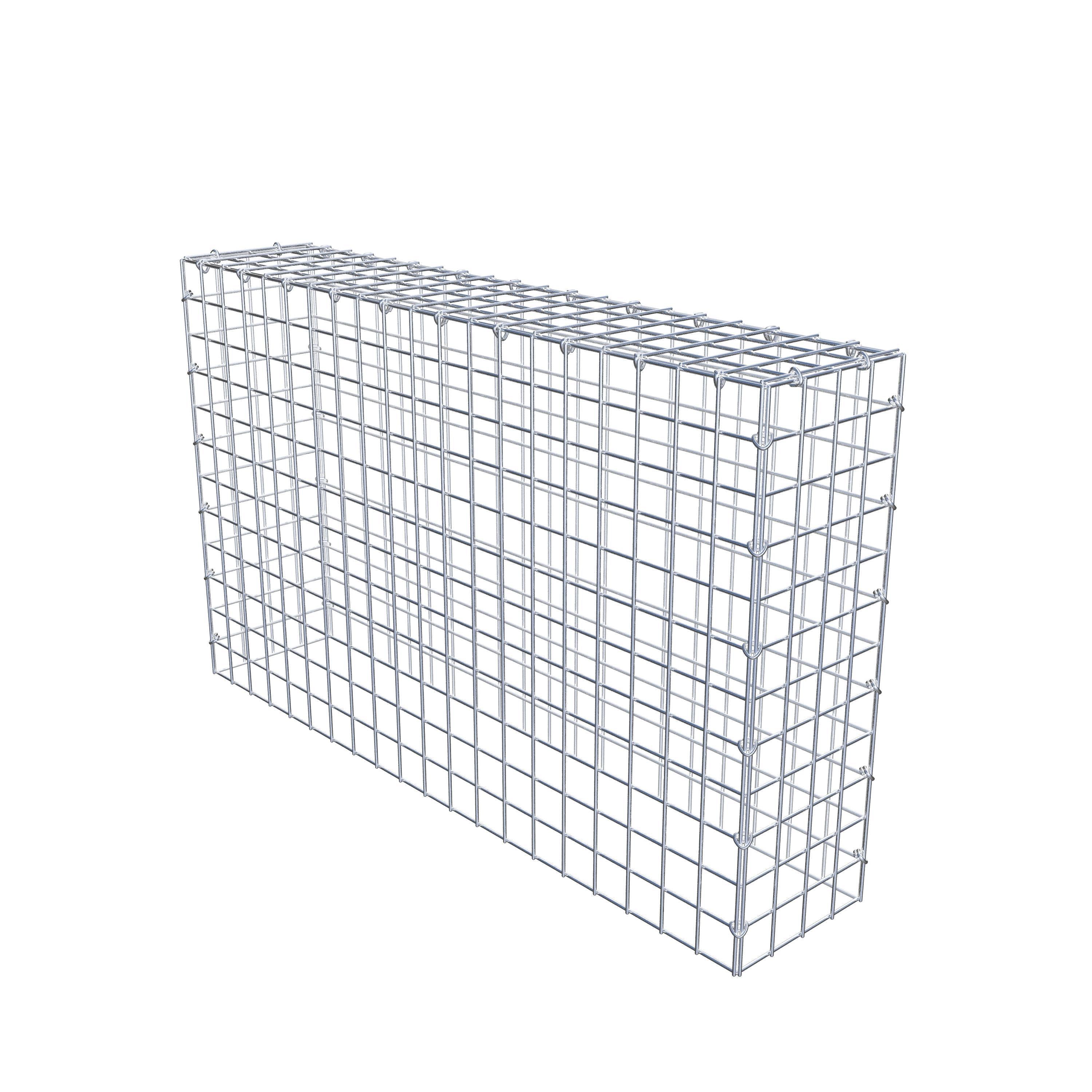 Gabion monté type 3 100 cm x 60 cm x 20 cm (L x H x P), maillage 5 cm x 5 cm, anneau en C