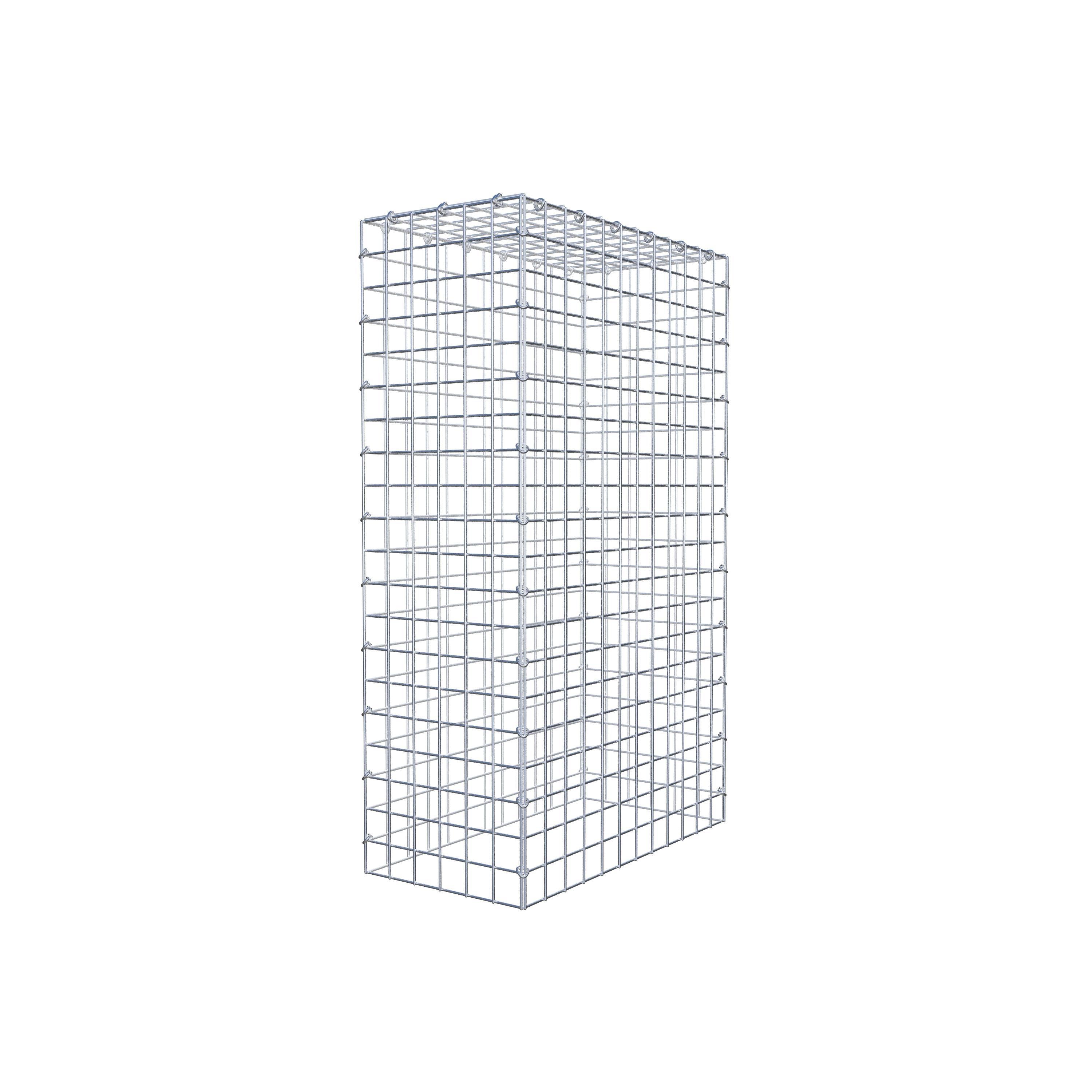 Gabion monté type 3 100 cm x 60 cm x 30 cm (L x H x P), maillage 5 cm x 5 cm, anneau en C