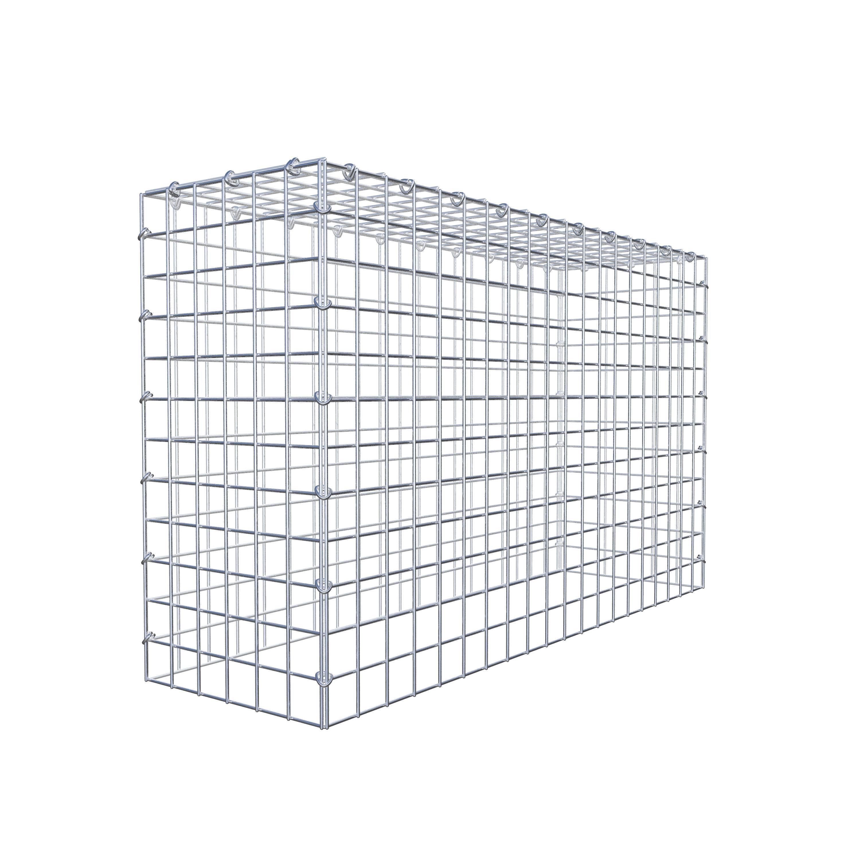 Gabion monté type 3 100 cm x 60 cm x 30 cm (L x H x P), maillage 5 cm x 5 cm, anneau en C