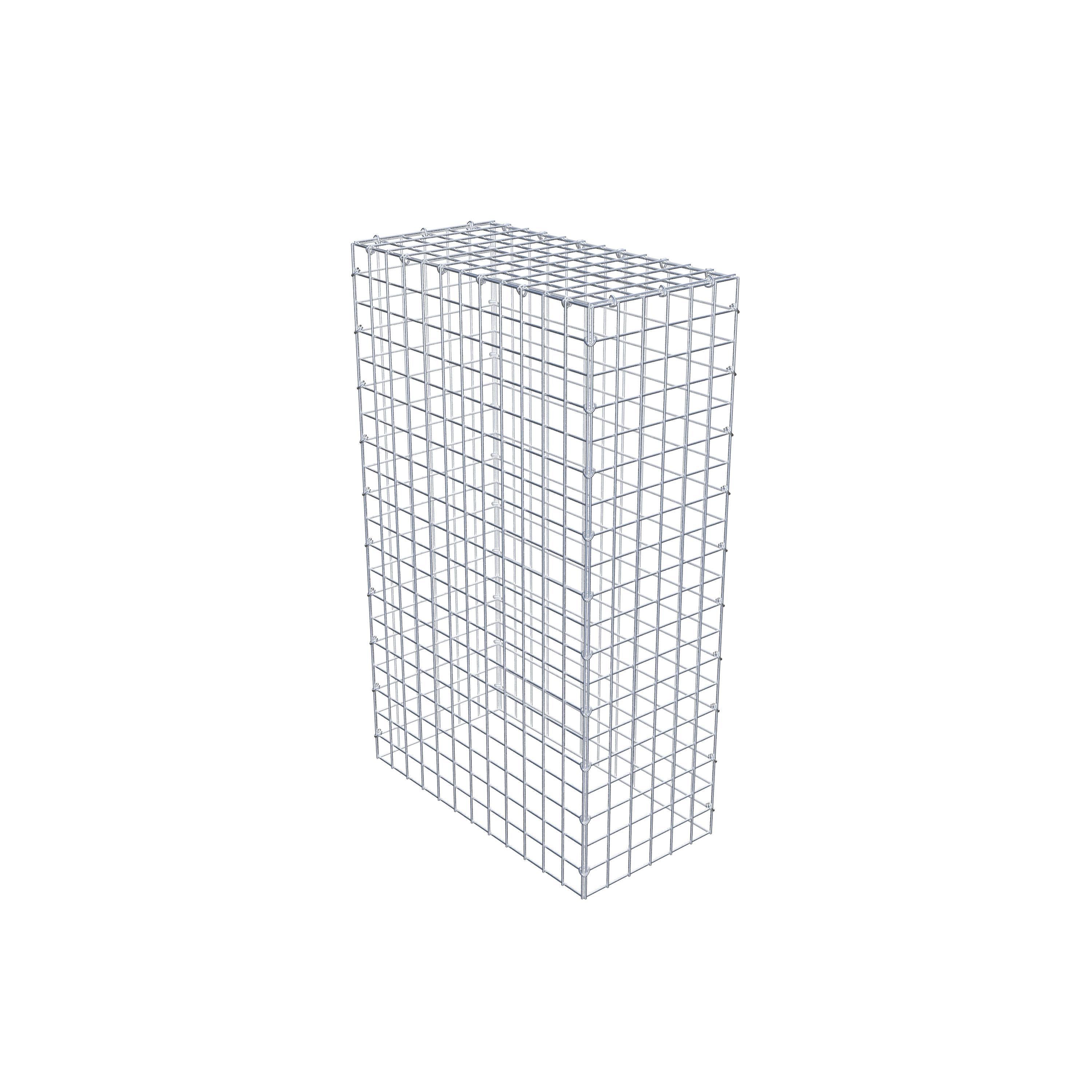 Gabion monté type 3 100 cm x 60 cm x 30 cm (L x H x P), maillage 5 cm x 5 cm, anneau en C