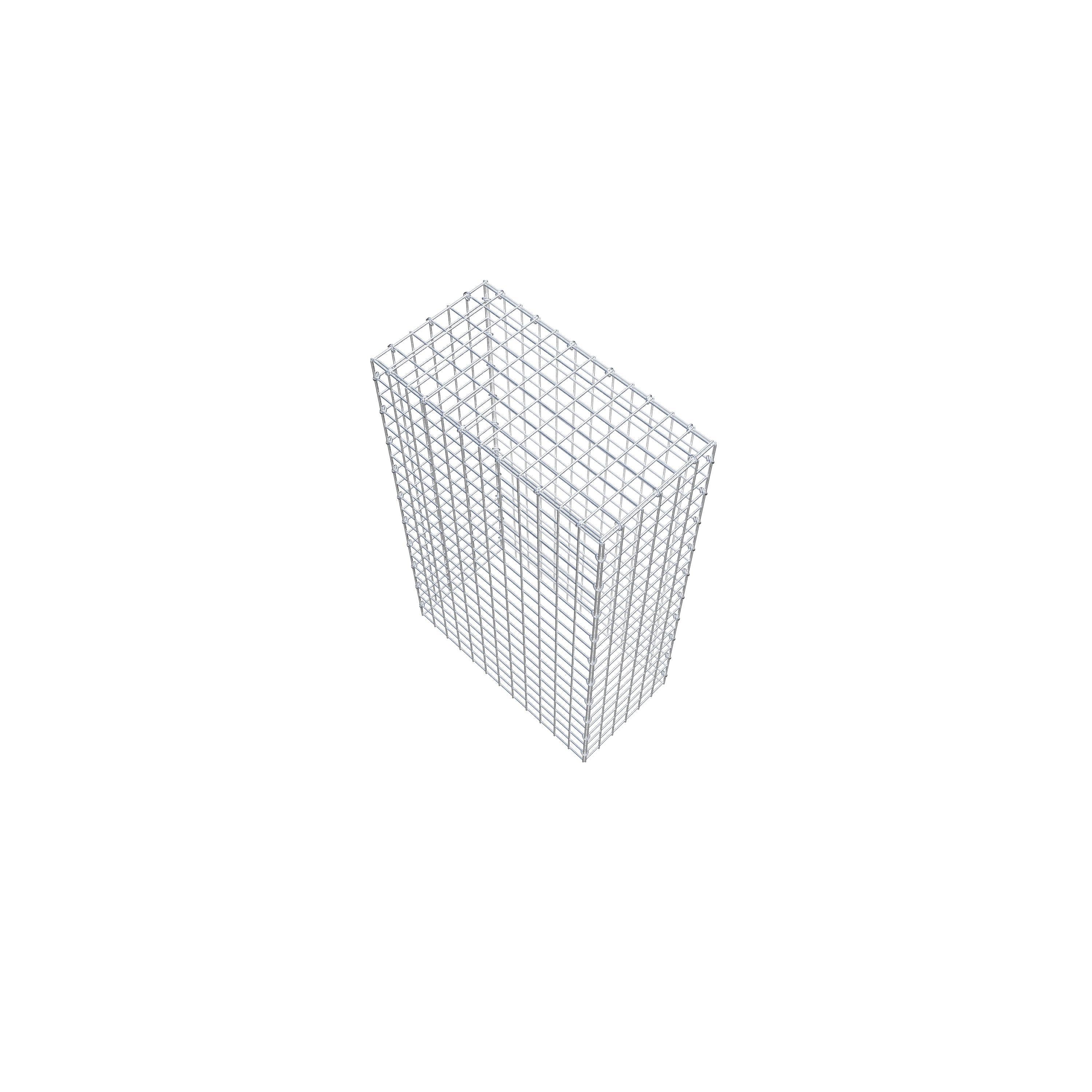 Gabion monté type 3 100 cm x 60 cm x 30 cm (L x H x P), maillage 5 cm x 5 cm, anneau en C