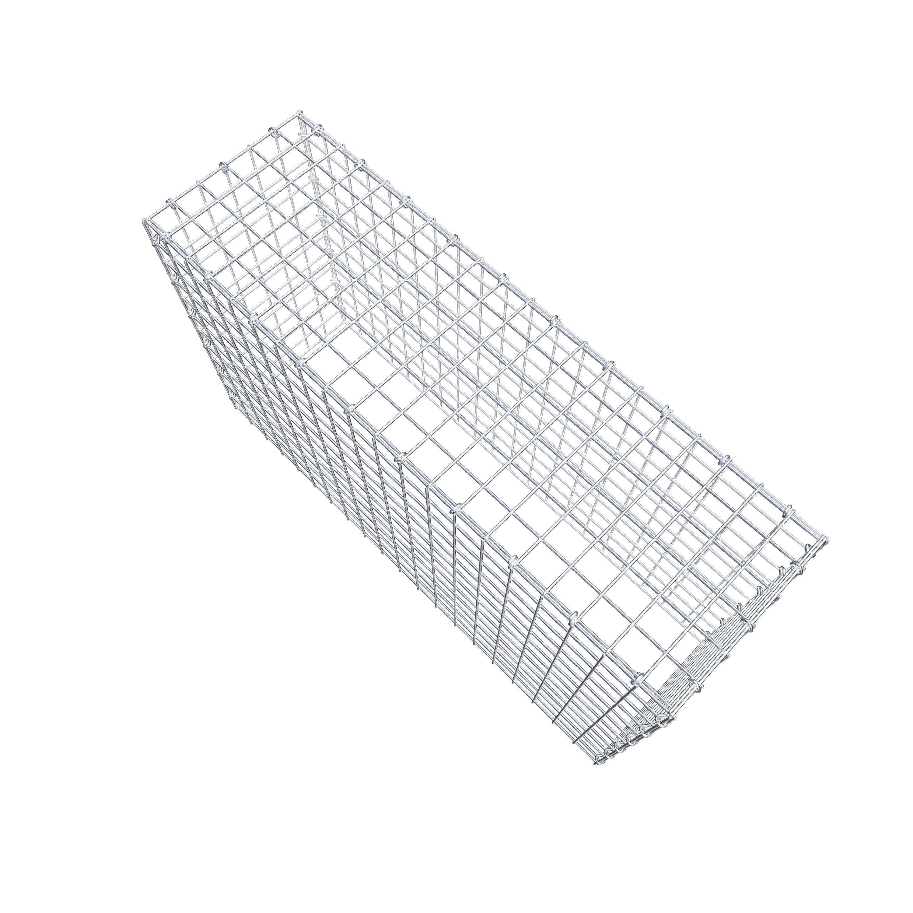 Gabion monté type 3 100 cm x 60 cm x 30 cm (L x H x P), maillage 5 cm x 5 cm, anneau en C