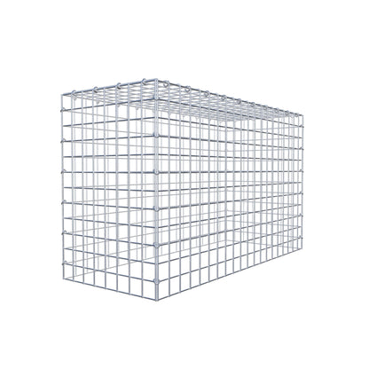 Mounted gabion type 3 100 cm x 60 cm x 40 cm (L x H x D), mesh size 5 cm x 5 cm, C-ring