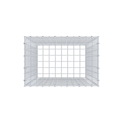 Mounted gabion type 3 100 cm x 60 cm x 40 cm (L x H x D), mesh size 5 cm x 5 cm, C-ring