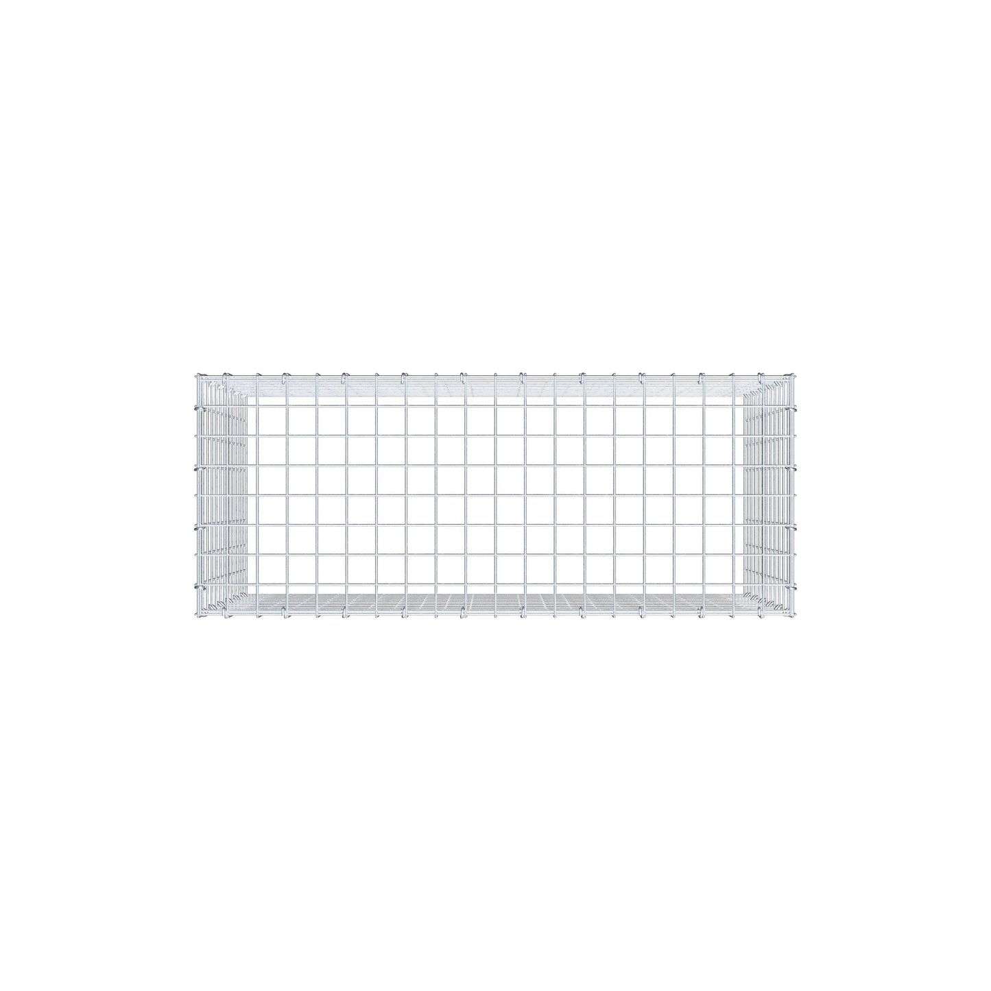 Mounted gabion type 3 100 cm x 60 cm x 40 cm (L x H x D), mesh size 5 cm x 5 cm, C-ring