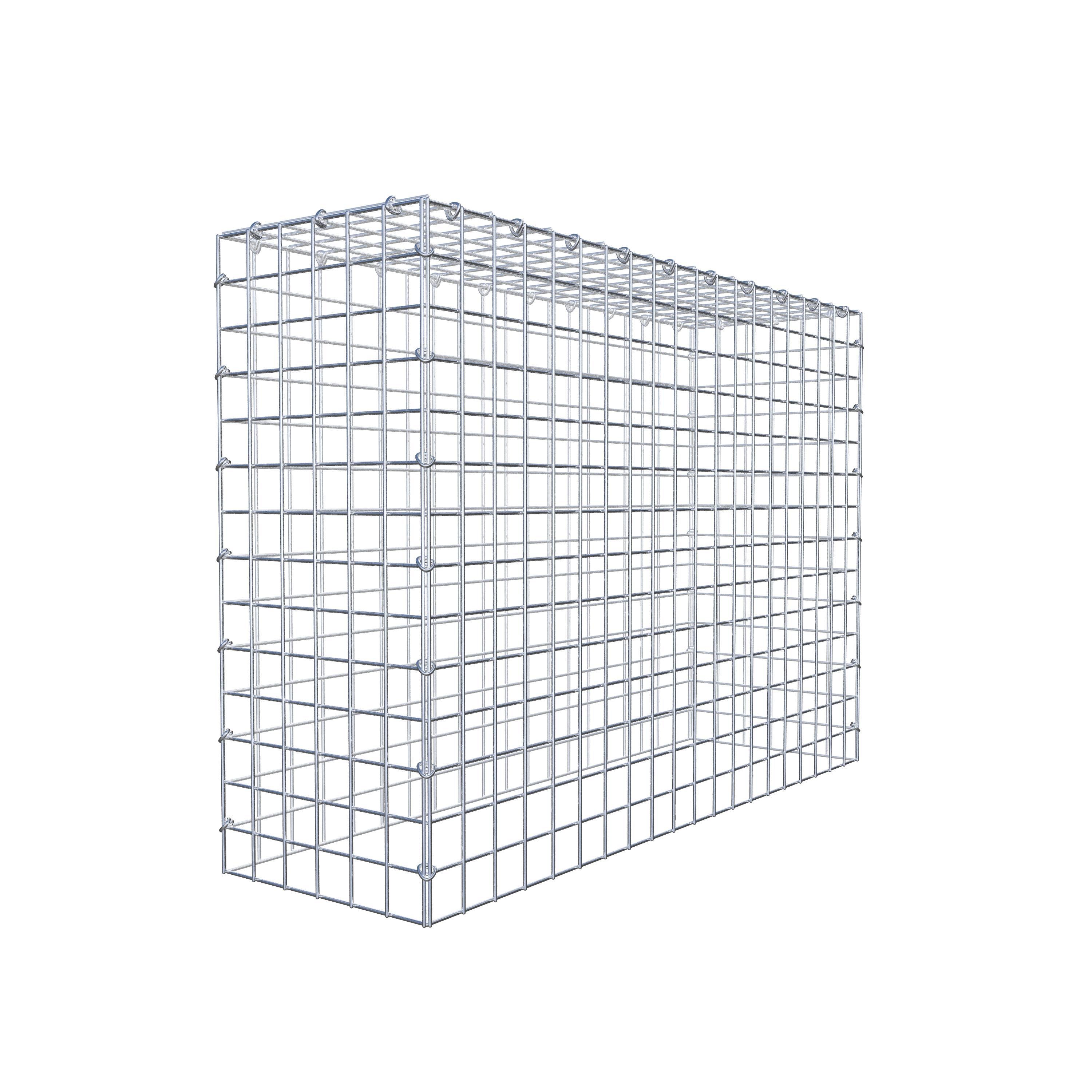 Gabion monté type 3 100 cm x 70 cm x 30 cm (L x H x P), maillage 5 cm x 5 cm, anneau en C