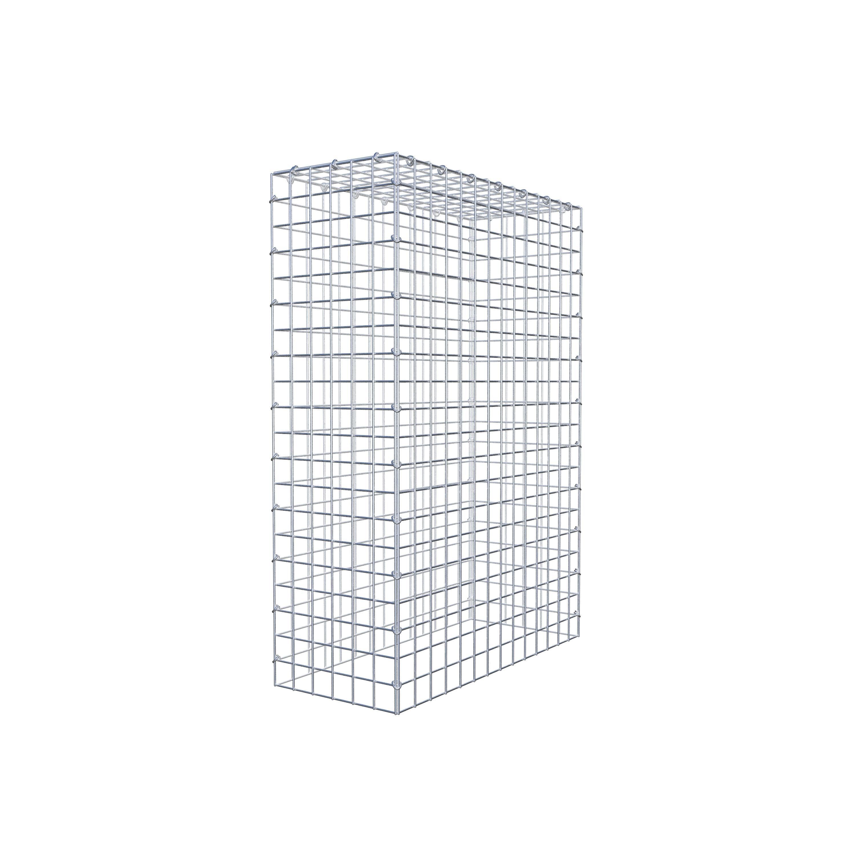 Gabion monté type 3 100 cm x 70 cm x 30 cm (L x H x P), maillage 5 cm x 5 cm, anneau en C