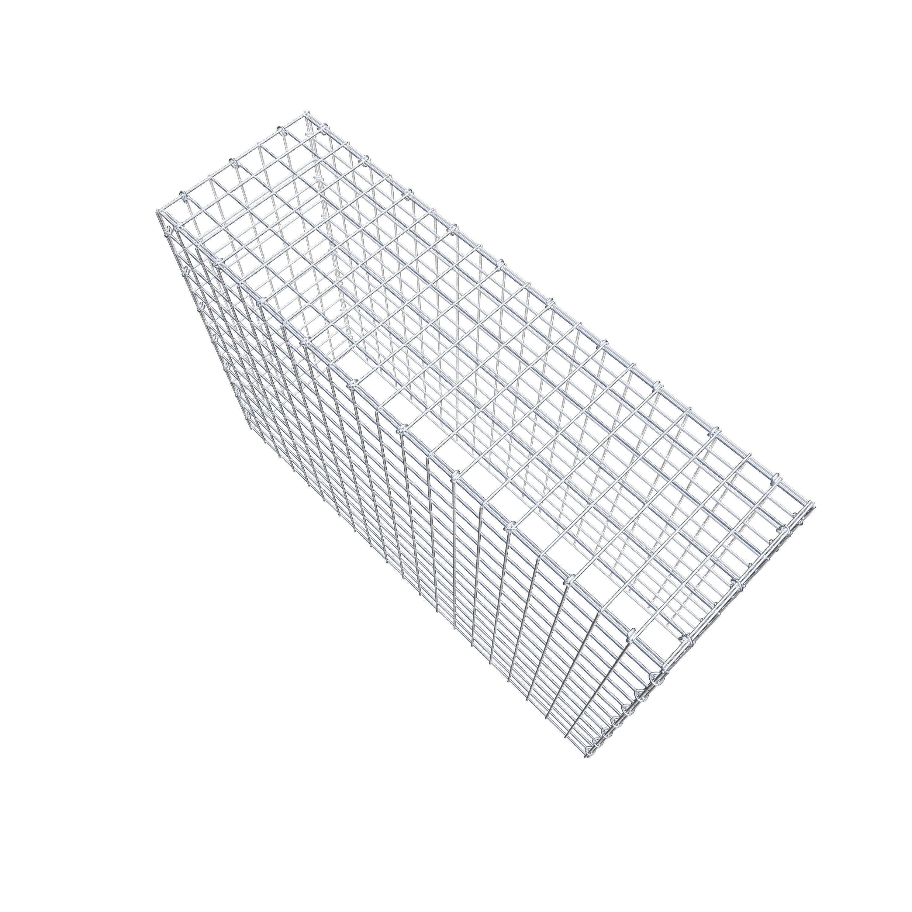 Gabion monté type 3 100 cm x 70 cm x 30 cm (L x H x P), maillage 5 cm x 5 cm, anneau en C