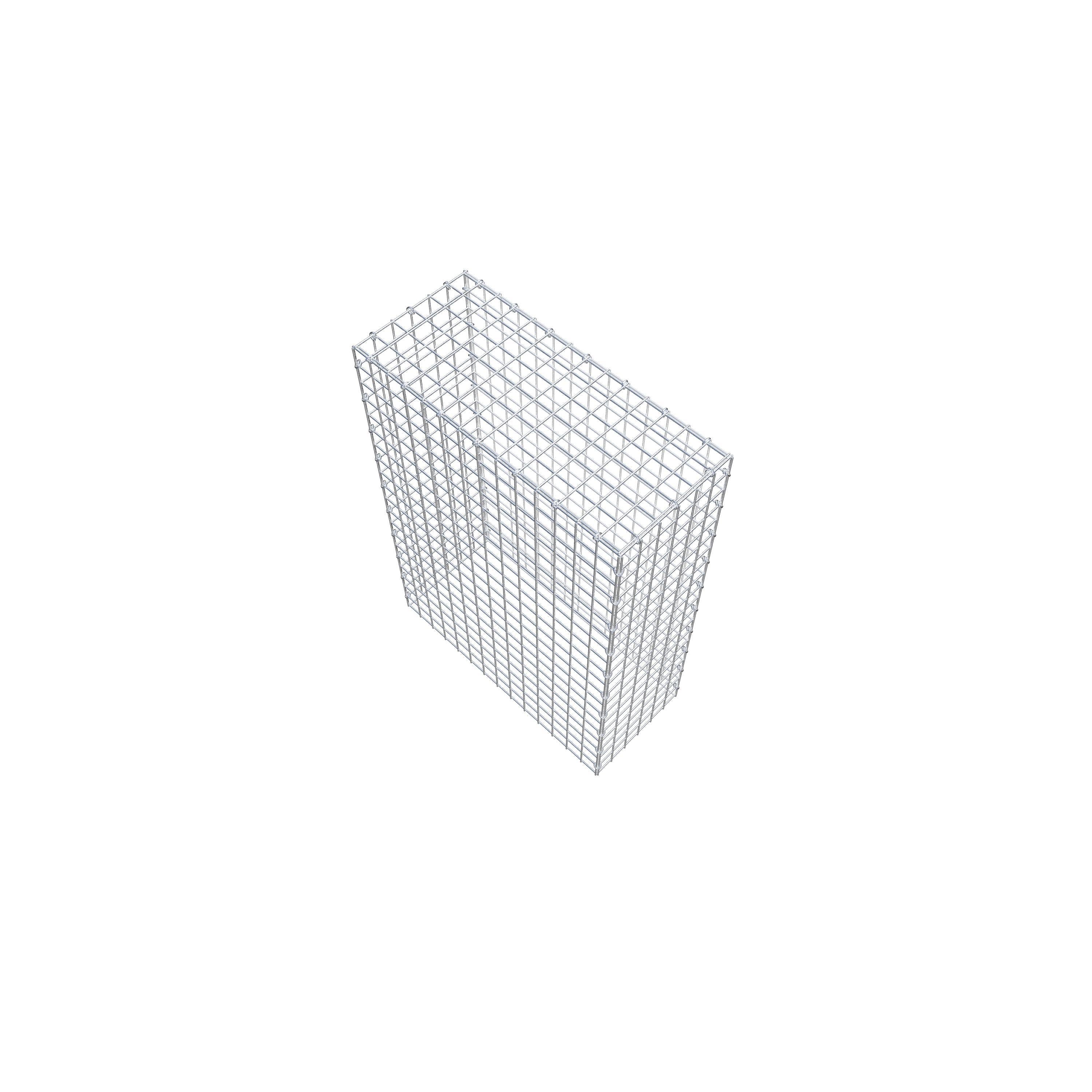 Gabion monté type 3 100 cm x 70 cm x 30 cm (L x H x P), maillage 5 cm x 5 cm, anneau en C