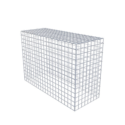 Monteret gabion type 3 100 cm x 70 cm x 40 cm (L x H x D), maskestørrelse 5 cm x 5 cm, C-ring