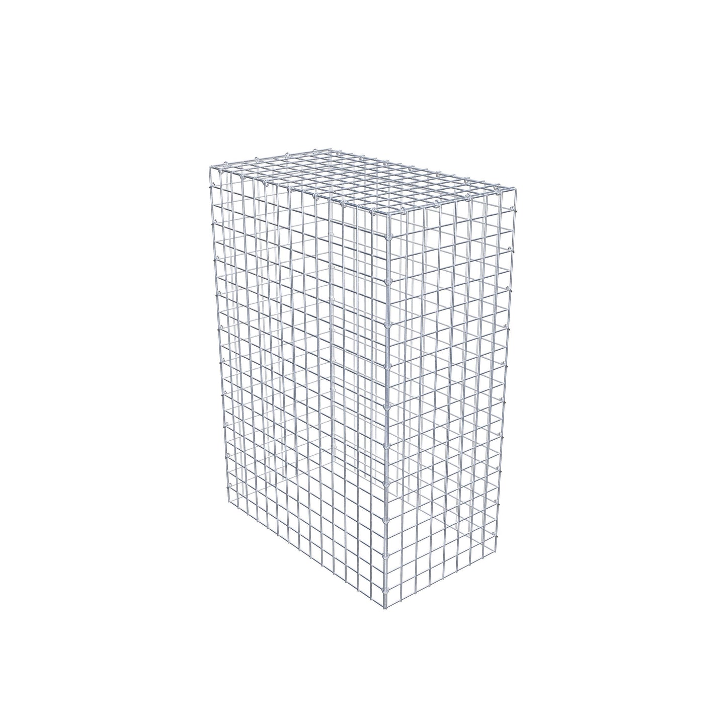 Monteret gabion type 3 100 cm x 70 cm x 40 cm (L x H x D), maskestørrelse 5 cm x 5 cm, C-ring