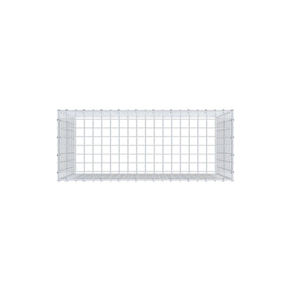 Monteret gabion type 3 100 cm x 70 cm x 40 cm (L x H x D), maskestørrelse 5 cm x 5 cm, C-ring