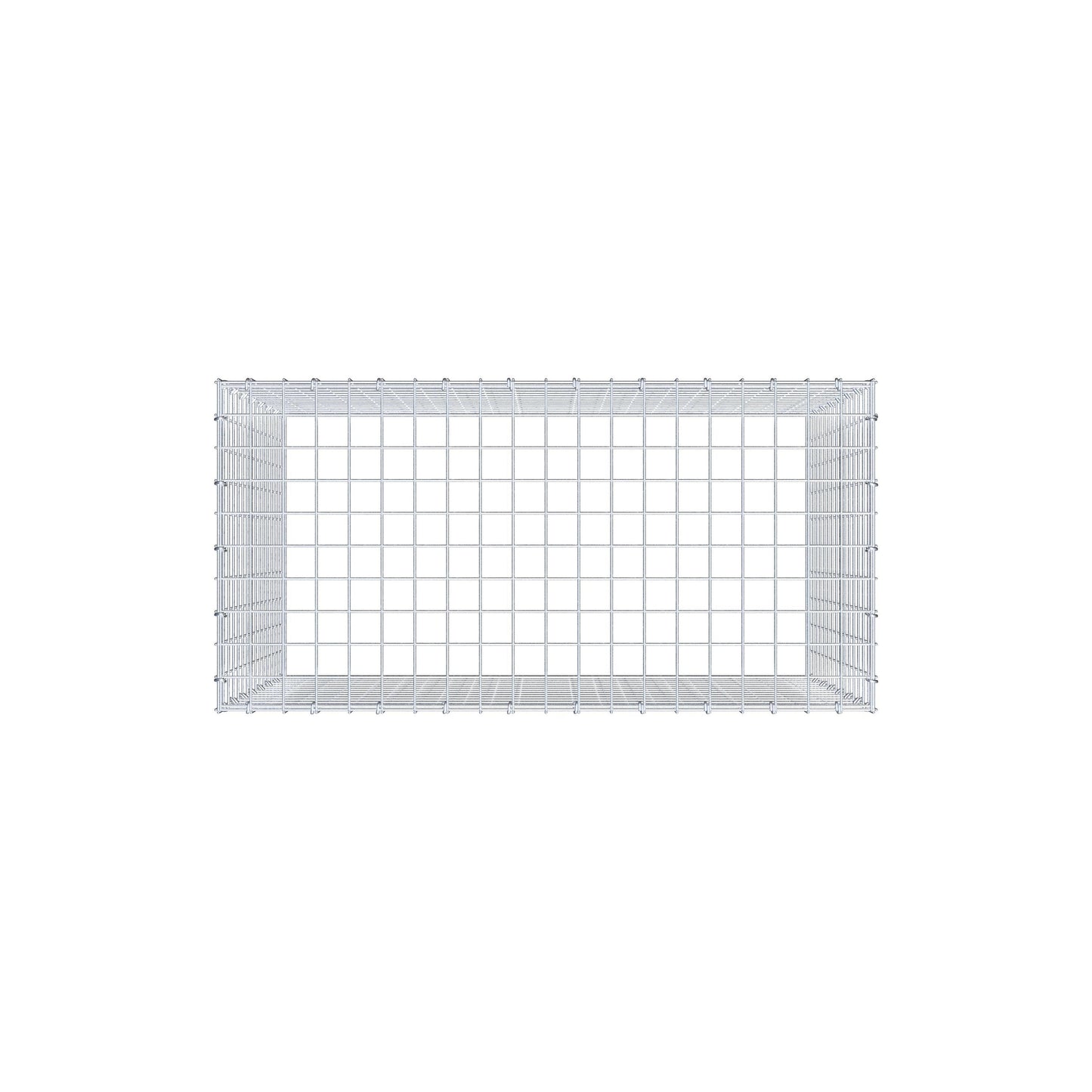Gavión complementario de tipo 3 100 cm x 80 cm x 50 cm (L x A x P), malla 5 cm x 5 cm, anillo en C