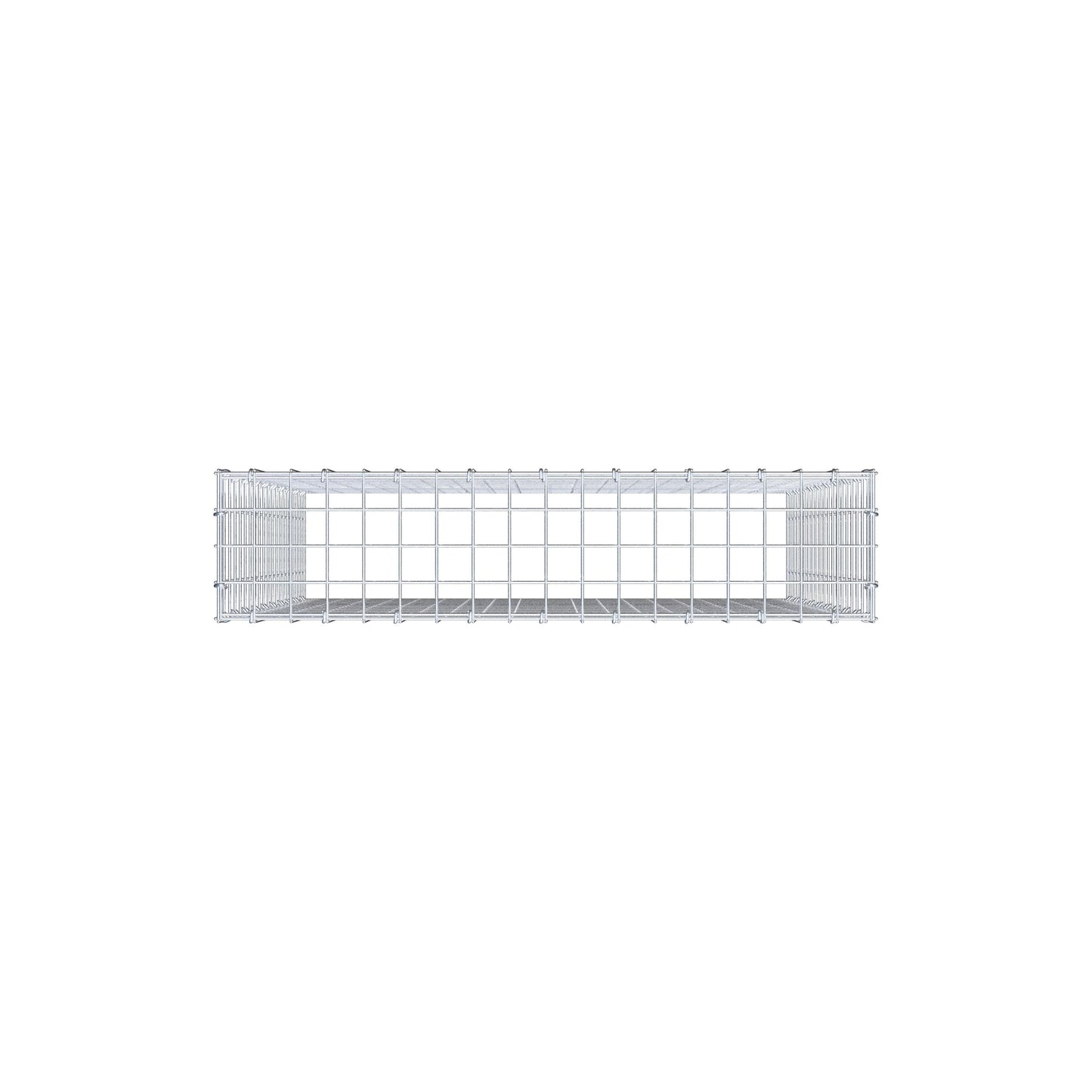 Anbaugabione Typ 3 100 cm x 90 cm x 20 cm (L x H x T), Maschenweite 5 cm x 5 cm, C-Ring