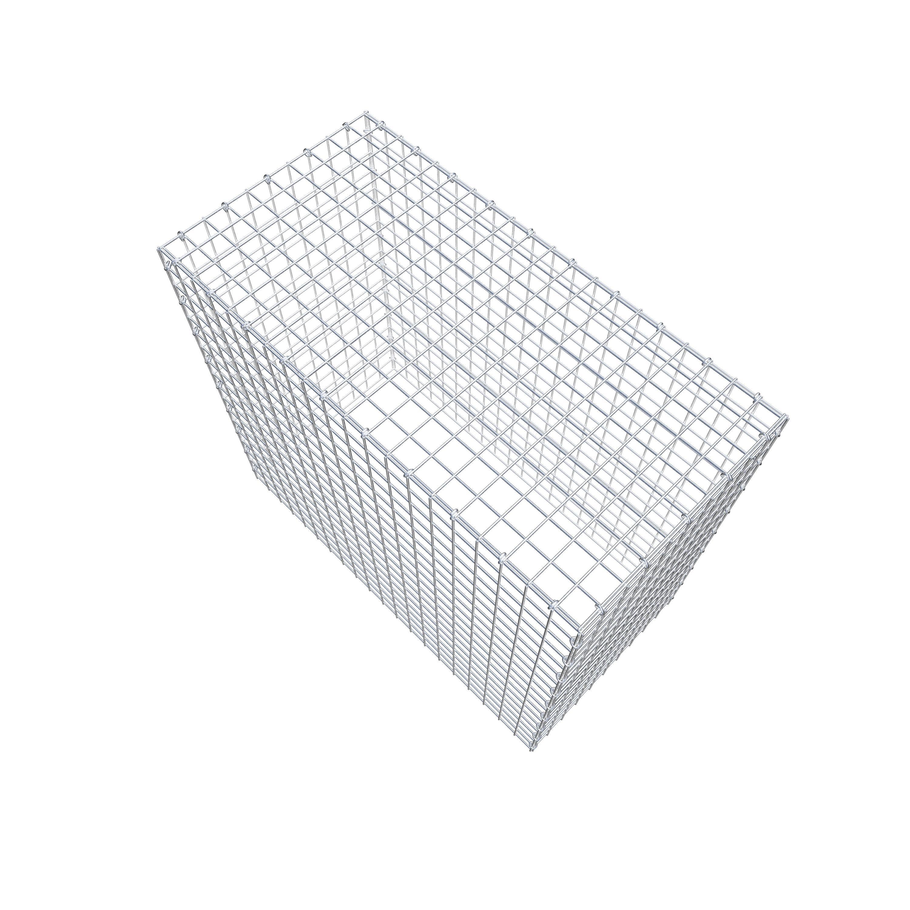 Type 3 oplegkorf 100 cm x 90 cm x 50 cm (L x H x D), maaswijdte 5 cm x 5 cm, C-ring