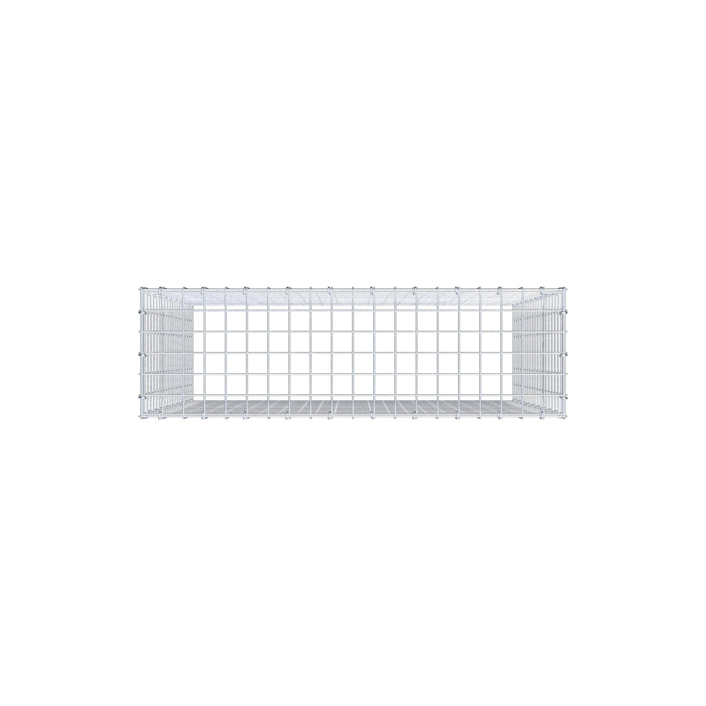 Mounted gabion type 3 100 cm x 100 cm x 30 cm (L x H x D), mesh size 5 cm x 5 cm, C-ring