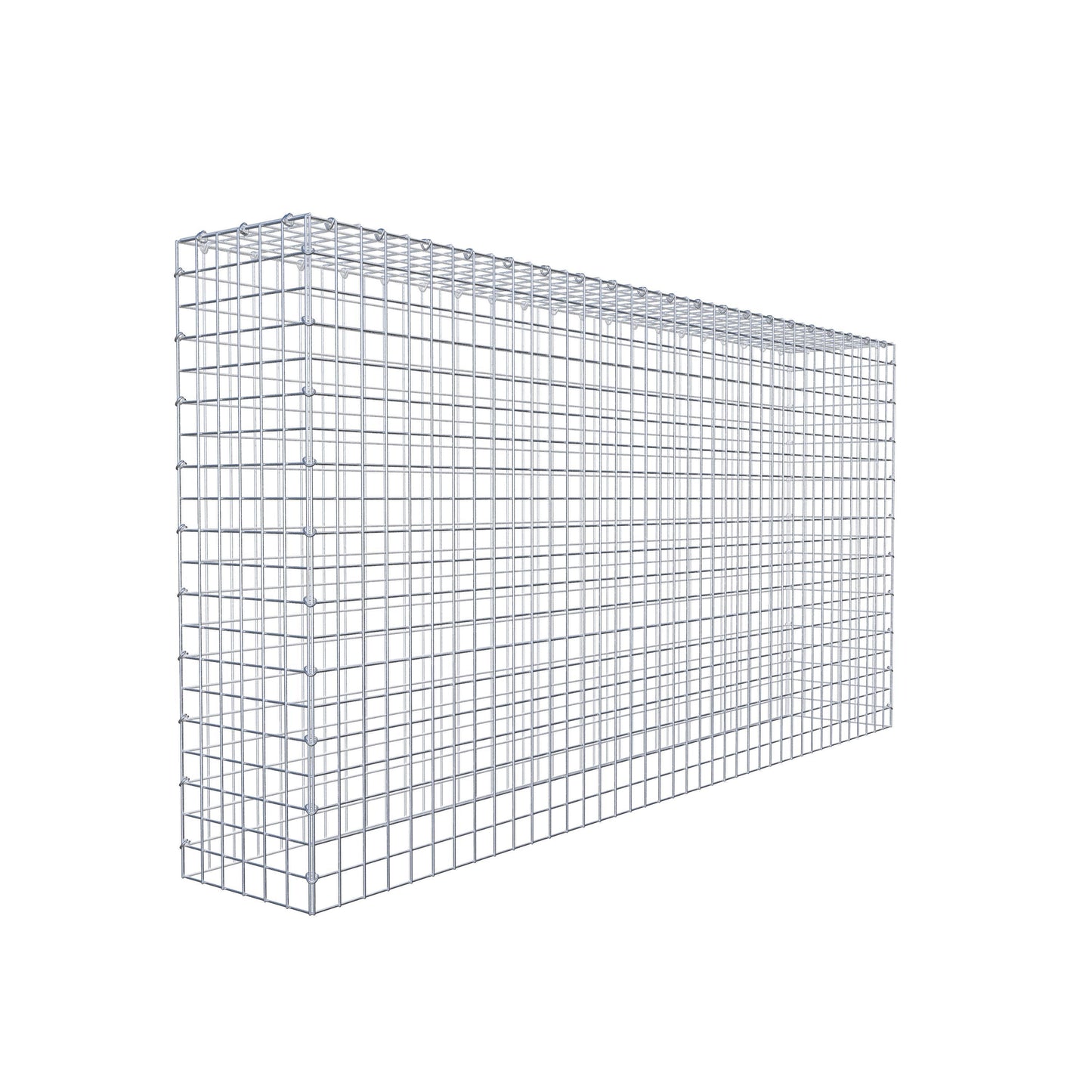 Monteret gabion type 3 200 cm x 100 cm x 30 cm (L x H x D), maskestørrelse 5 cm x 5 cm, C-ring