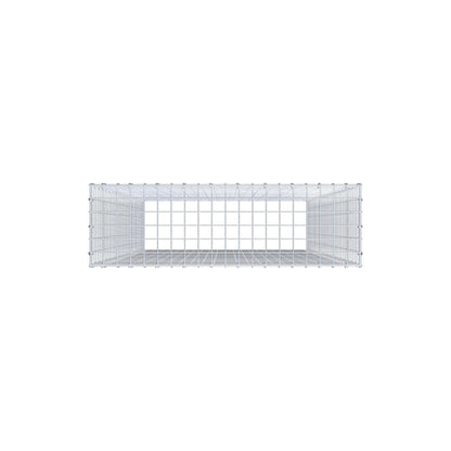 Monteret gabion type 3 200 cm x 100 cm x 30 cm (L x H x D), maskestørrelse 5 cm x 5 cm, C-ring