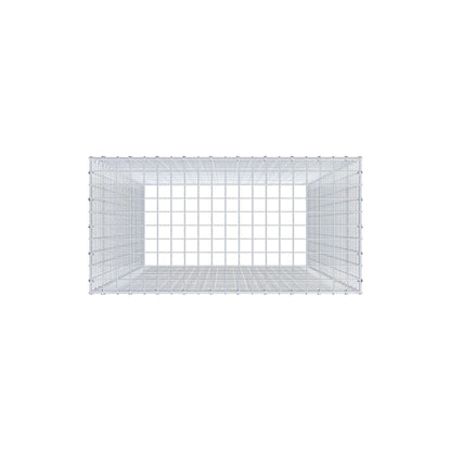 Mounted gabion type 3 200 cm x 100 cm x 50 cm (L x H x D), mesh size 5 cm x 5 cm, C-ring