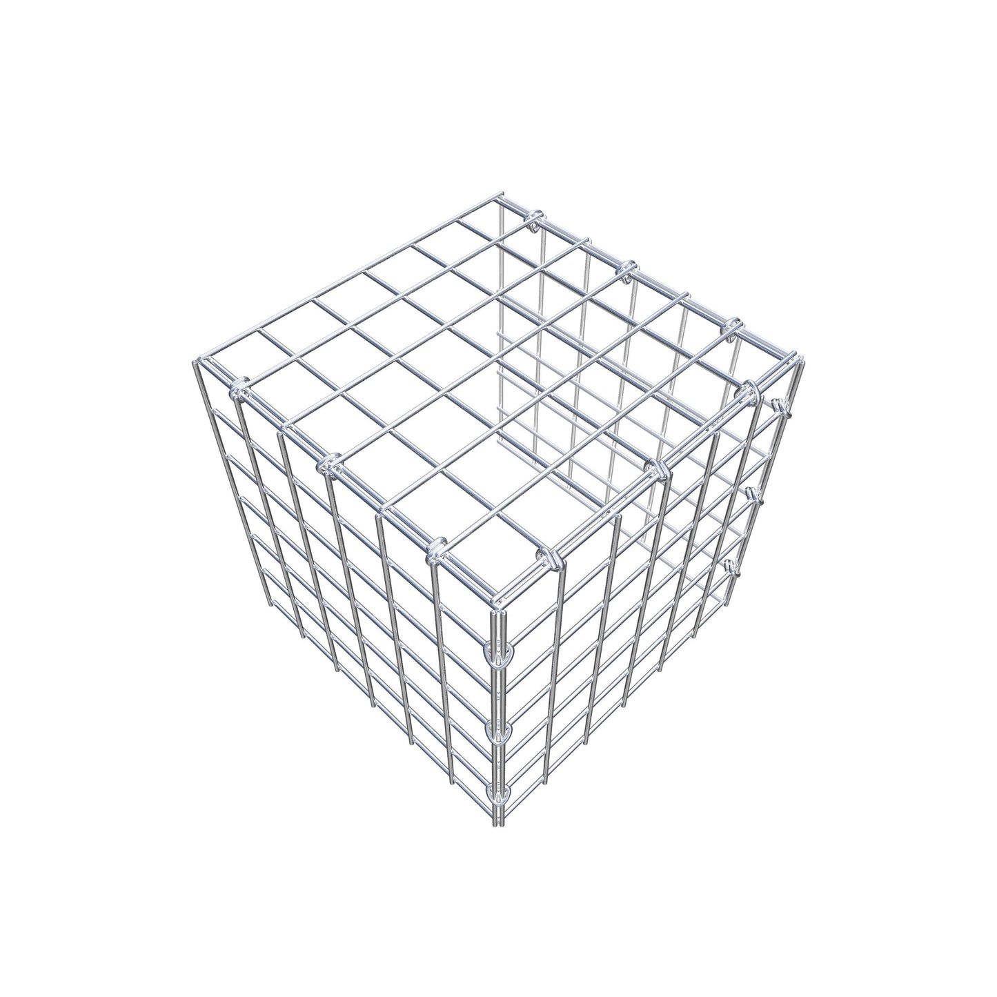 Fourche rapportée type 4 30 cm x 30 cm x 30 cm (L x H x P), maille 5 cm x 5 cm, anneau en C